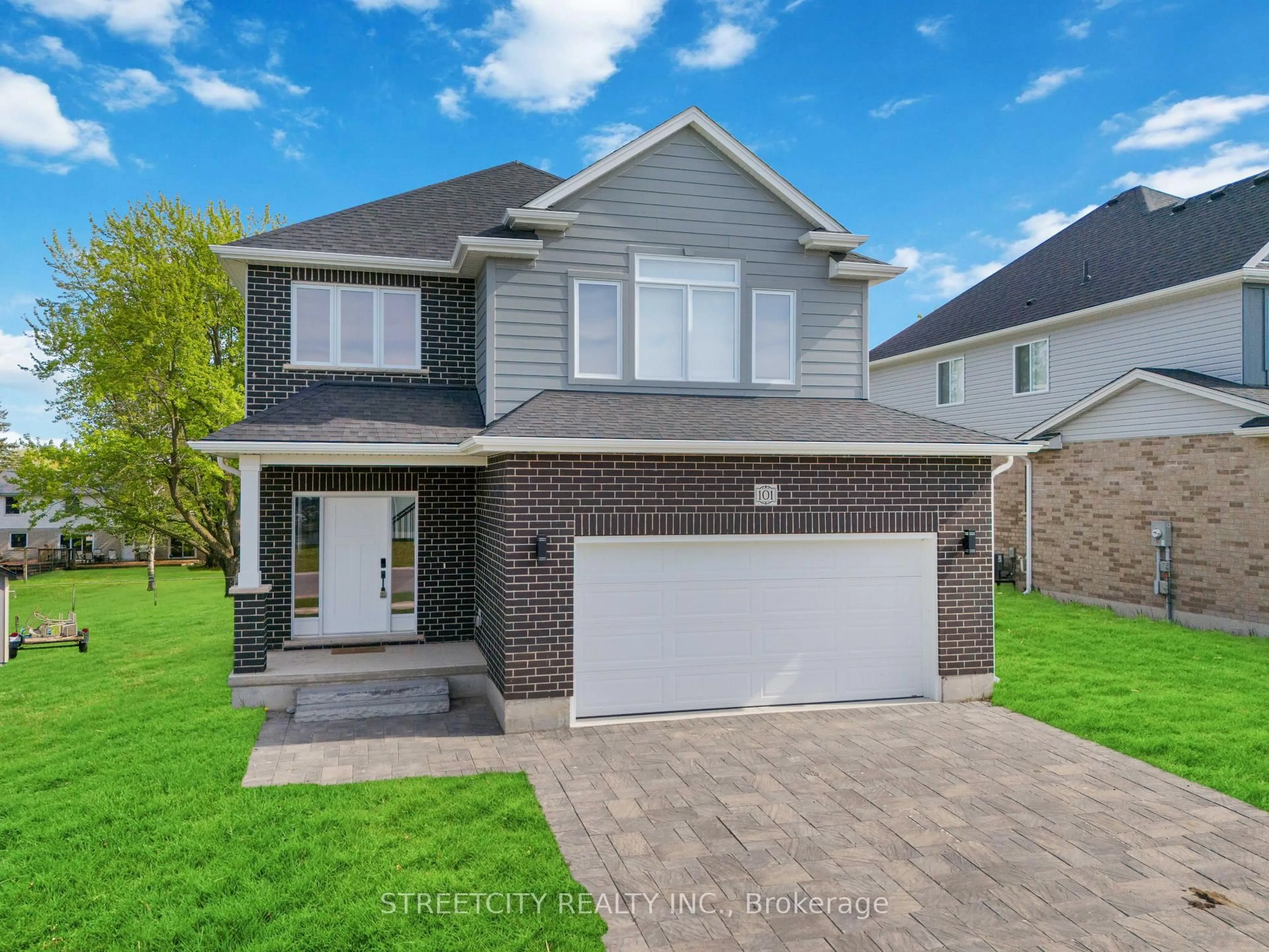 Home with brick exterior material, street for 101 Basil Cres, Middlesex Centre Ontario N0M 2A0