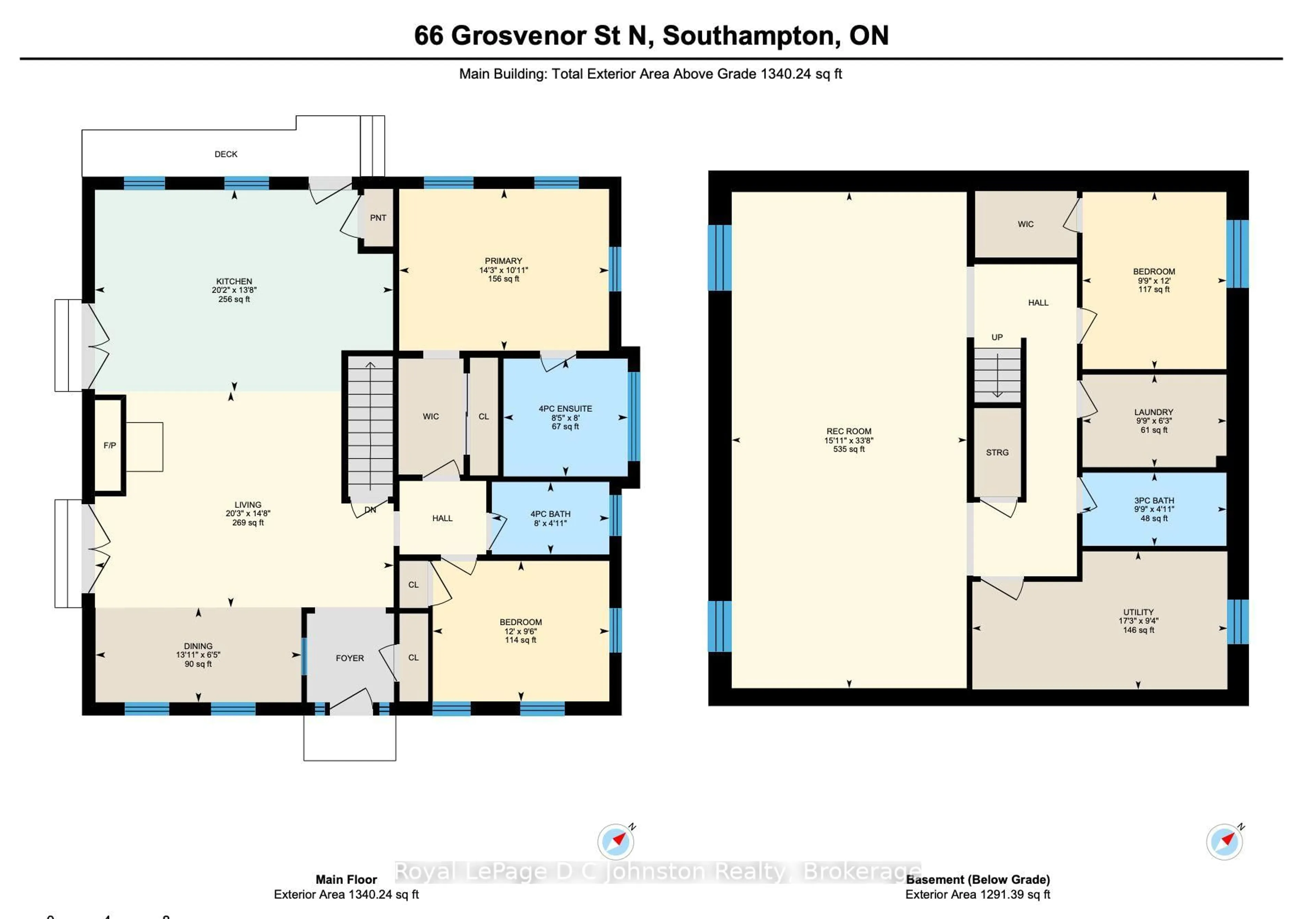 Floor plan for 66 Grosvenor St St, Saugeen Shores Ontario N0H 2L0
