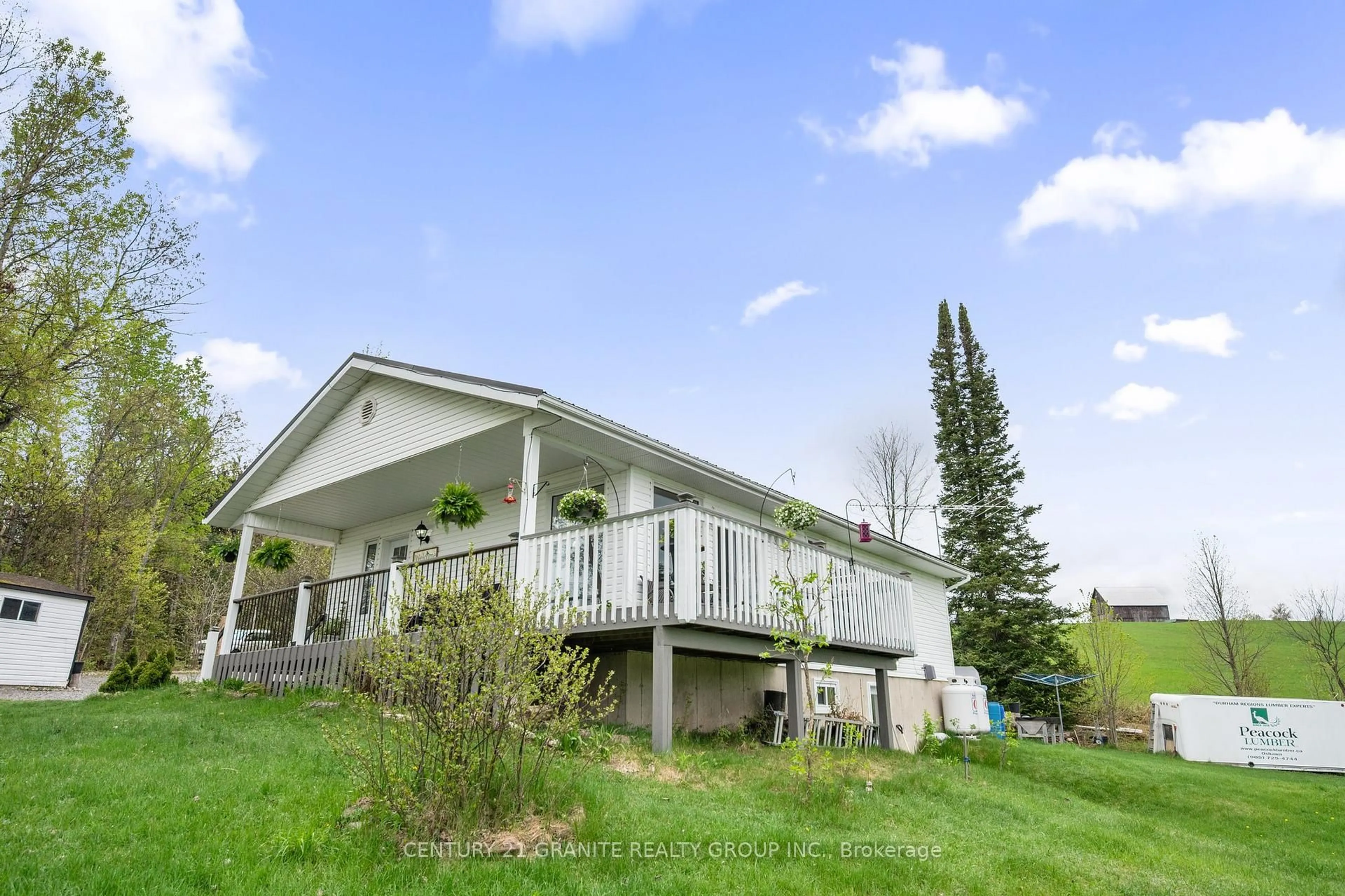 A pic from outside/outdoor area/front of a property/back of a property/a pic from drone, water/lake/river/ocean view for 577 Hillsview Rd, Maynooth Ontario K0L 2S0