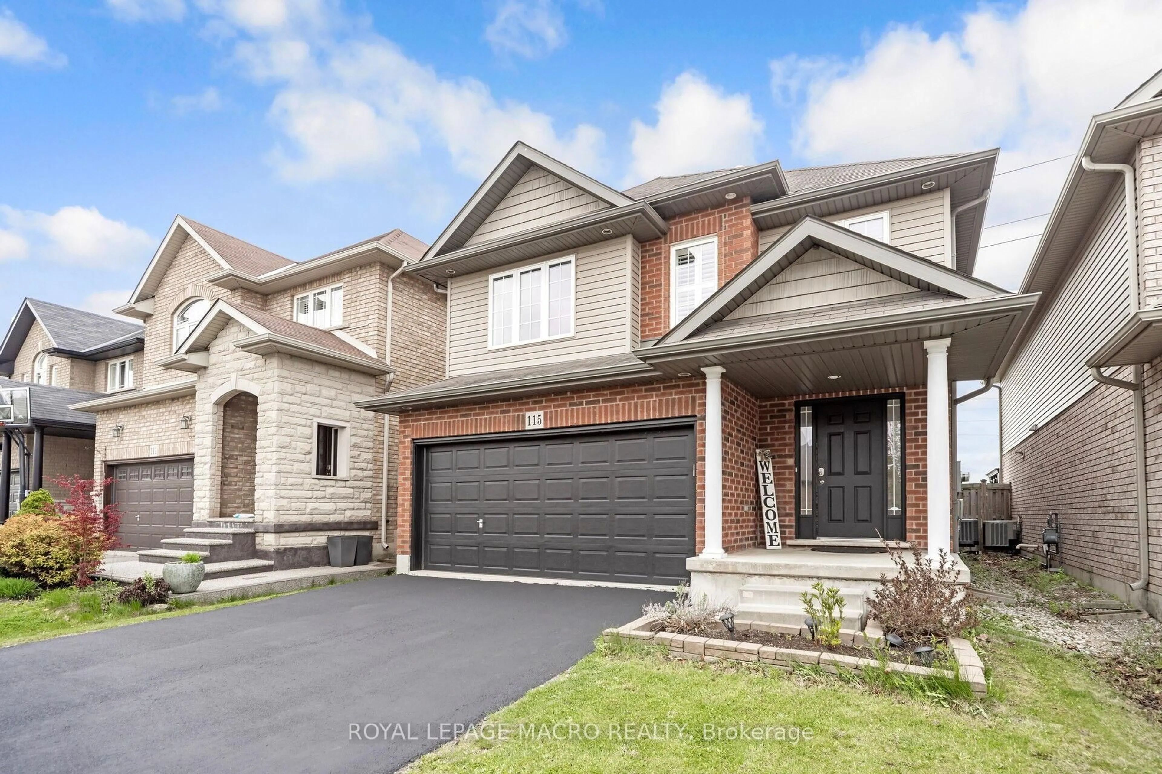 Home with brick exterior material, street for 115 Pelech Cres, Hamilton Ontario L0R 1P0