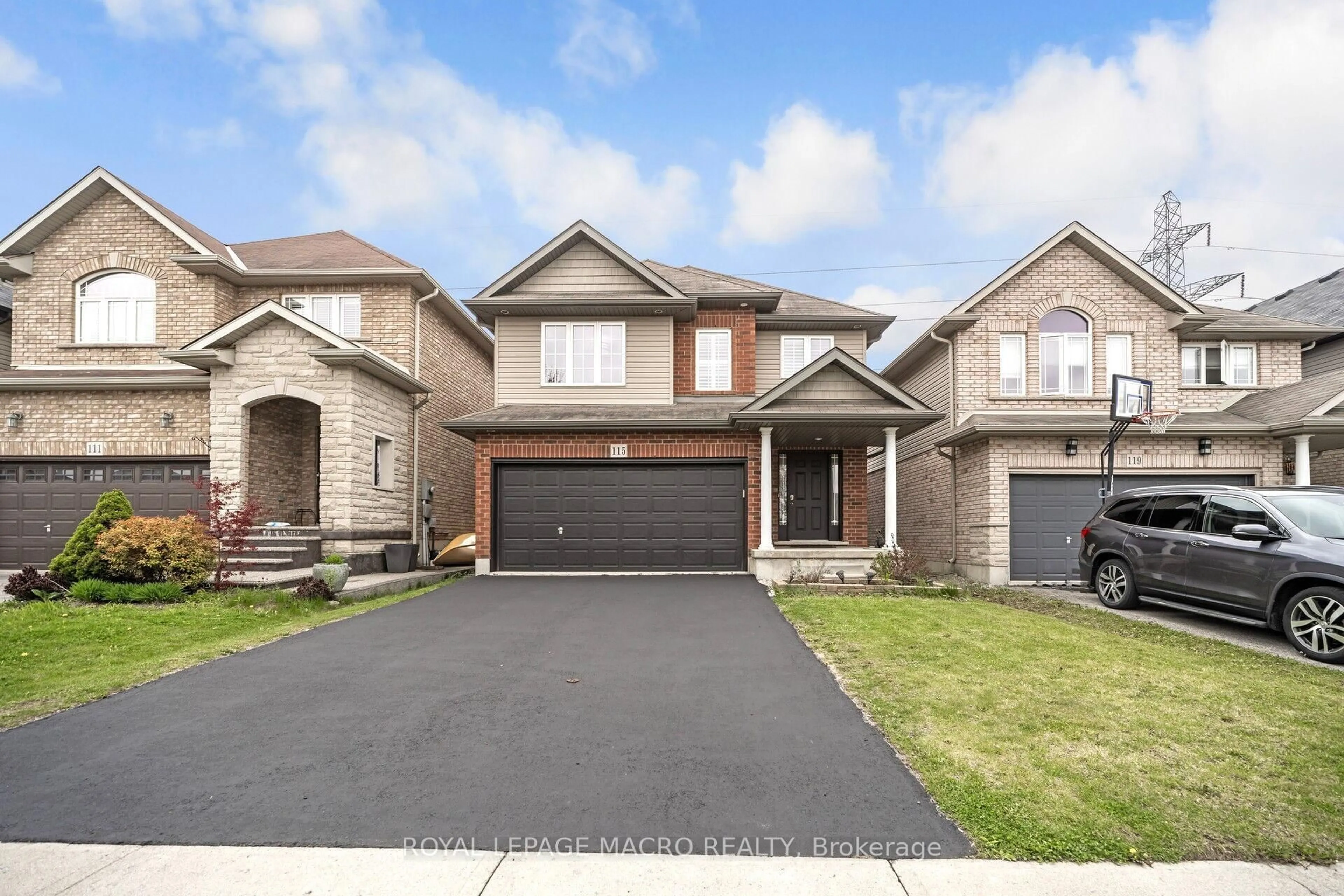 Home with brick exterior material, street for 115 Pelech Cres, Hamilton Ontario L0R 1P0