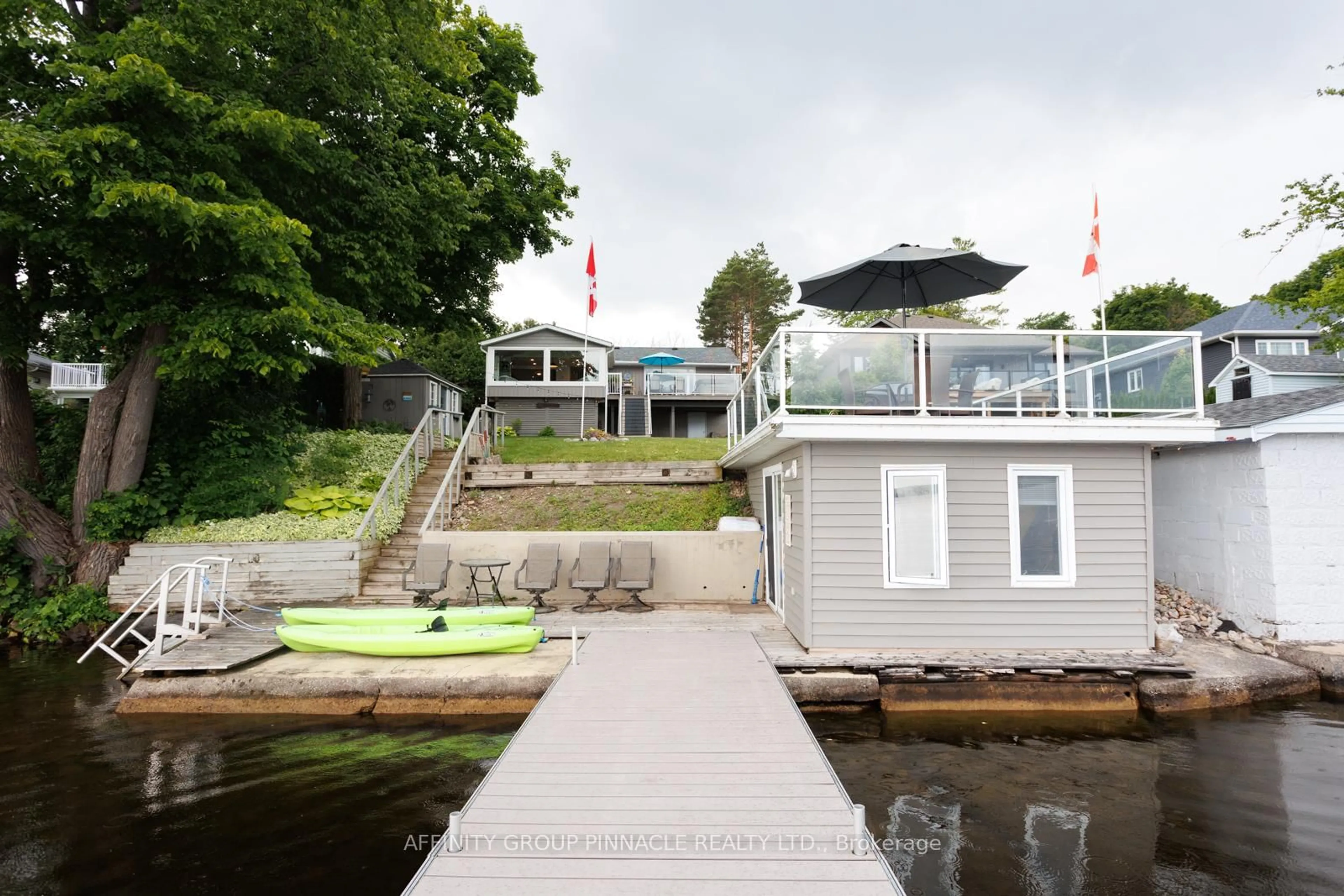 Patio, water/lake/river/ocean view for 64 Glenvale Dr, Kawartha Lakes Ontario K0M 1G0