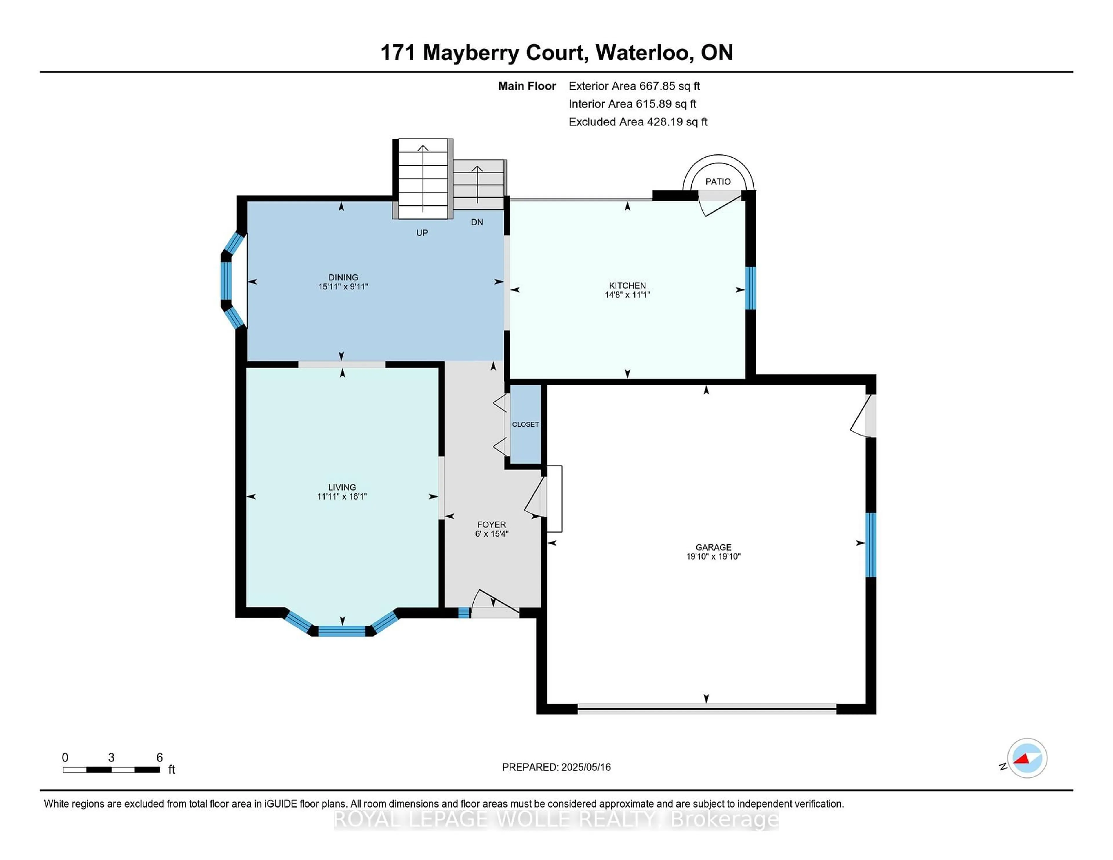 Floor plan for 171 Mayberry Crt, Waterloo Ontario N2K 3K2
