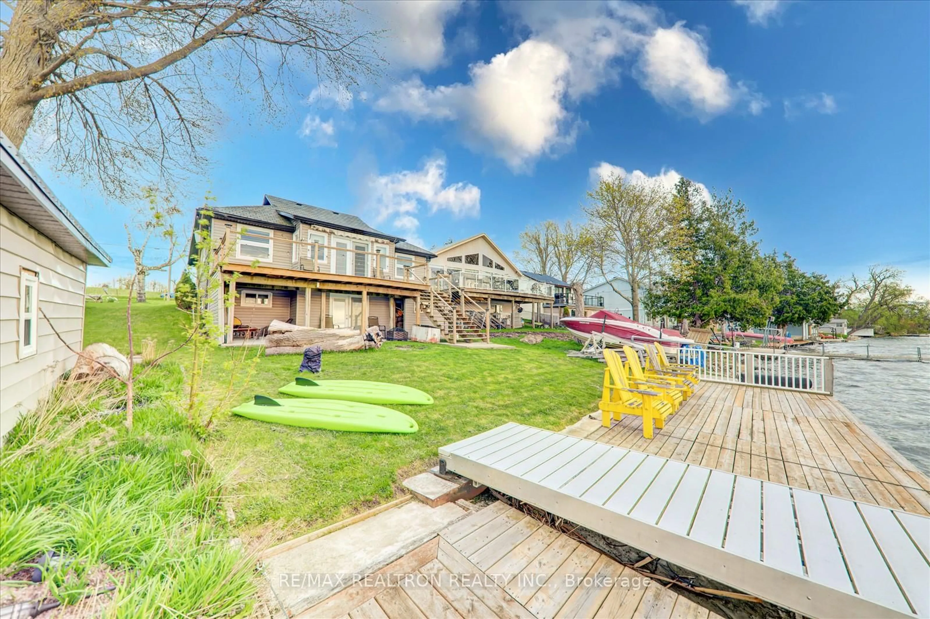 Patio, water/lake/river/ocean view for 213 Snug Harbour Rd, Kawartha Lakes Ontario K9V 4R6