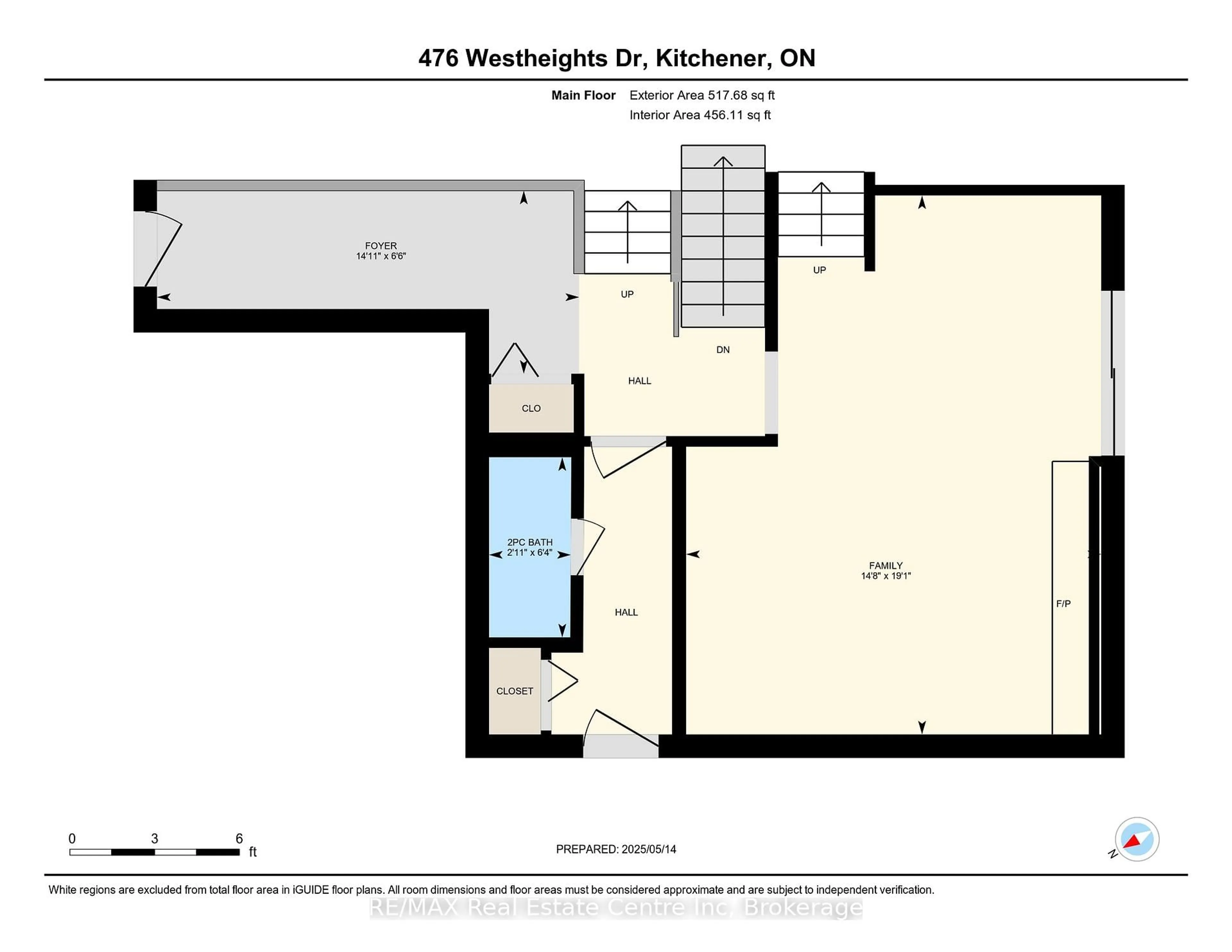 Floor plan for 476 Westheights Dr, Kitchener Ontario N2N 1M5