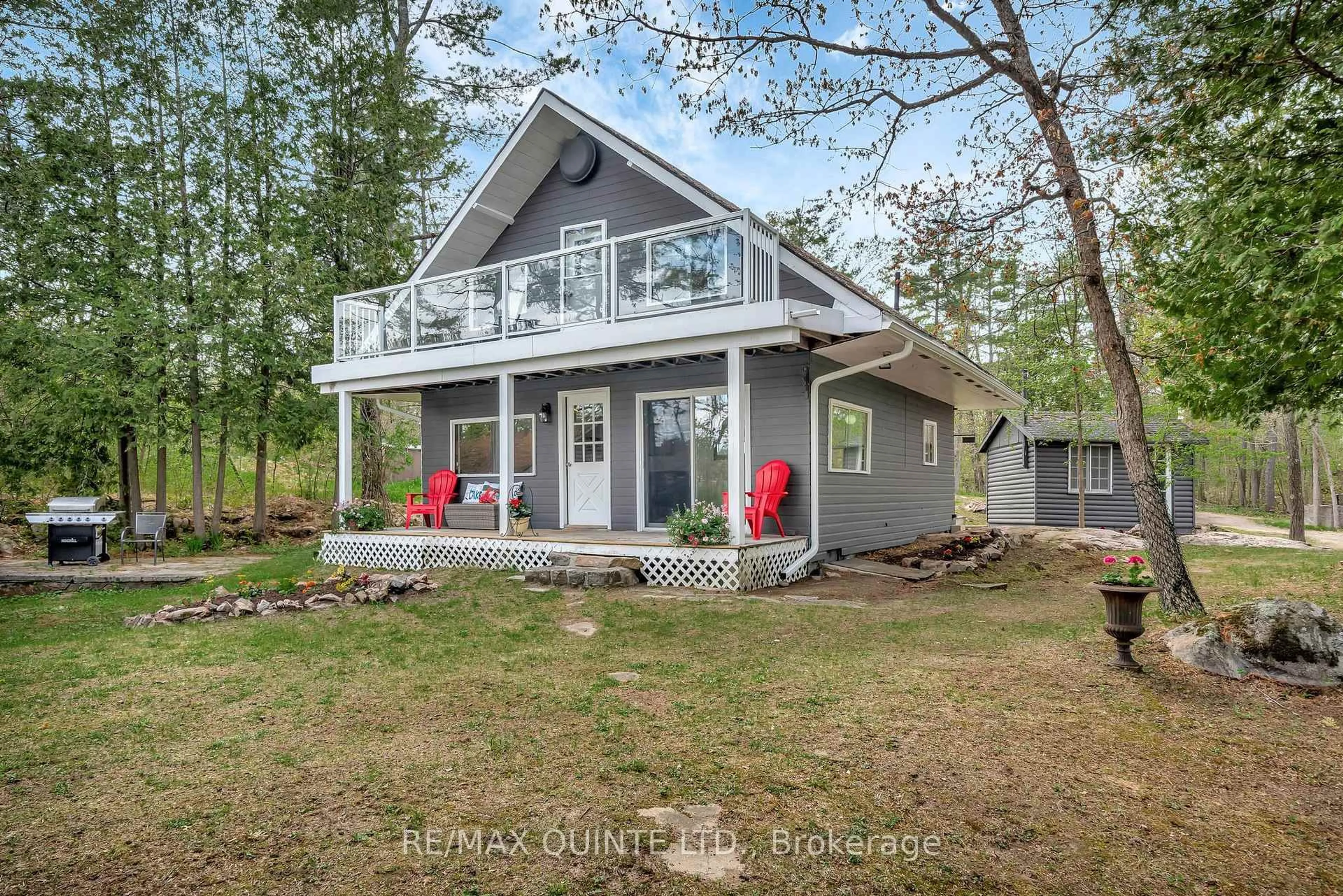 Home with vinyl exterior material, water/lake/river/ocean view for 2 Fire Route 2 Rte, Trent Lakes Ontario K0L 1J0
