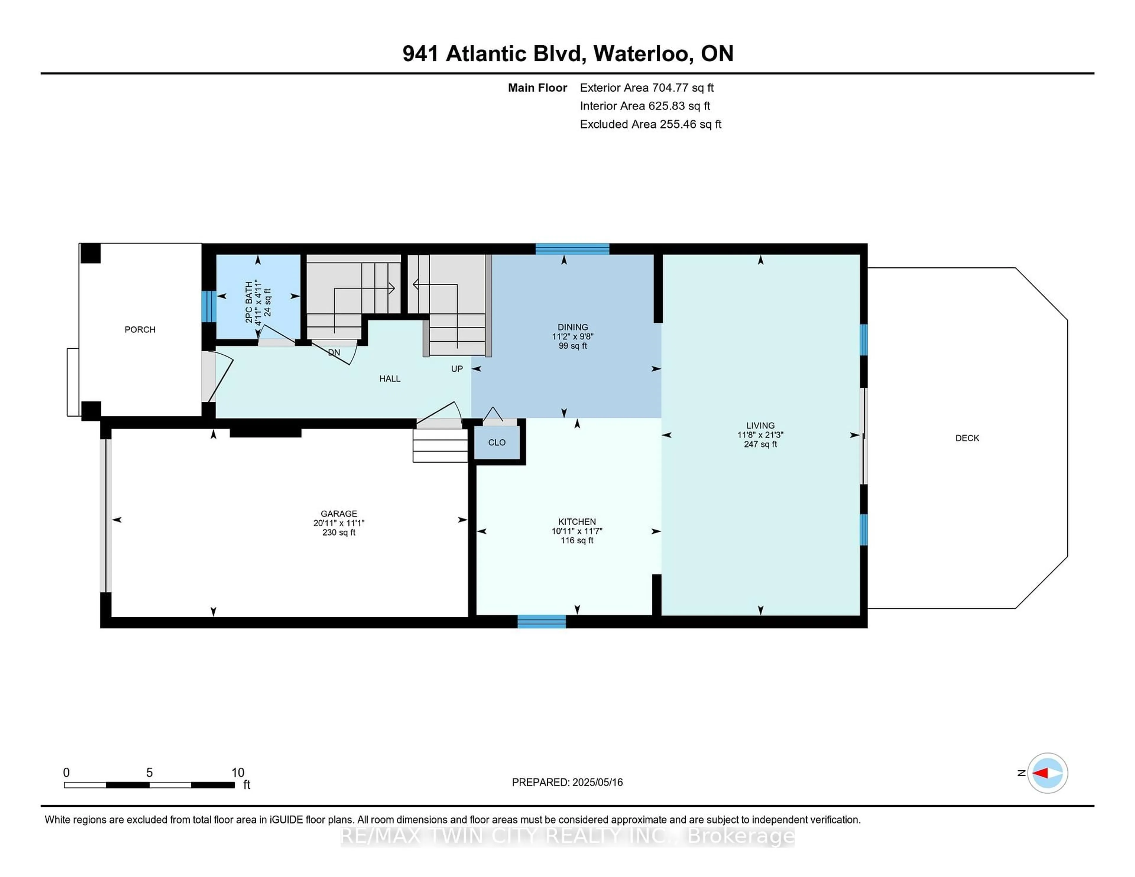 Floor plan for 941 Atlantic Blvd, Waterloo Ontario N2K 4L5