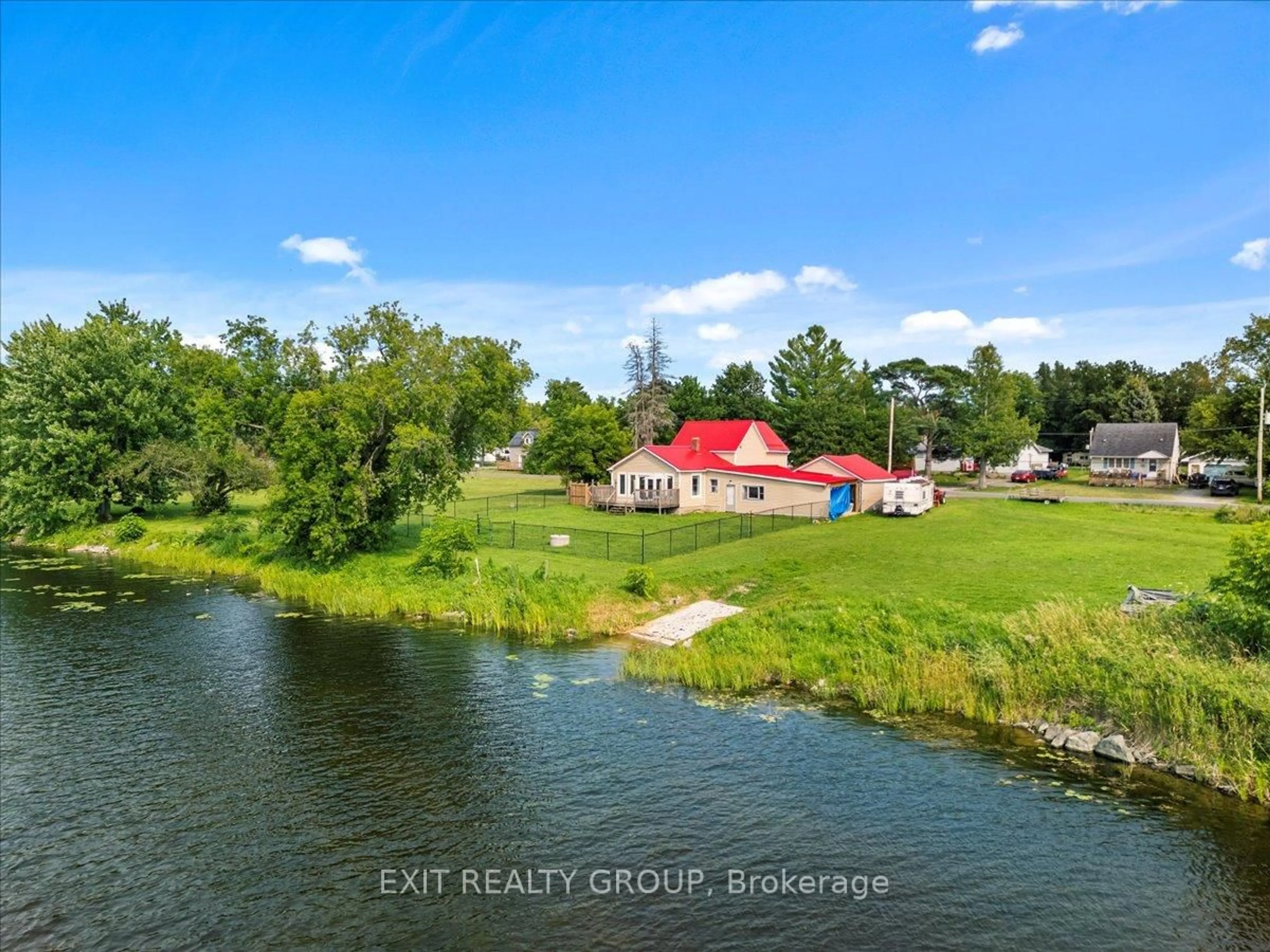 A pic from outside/outdoor area/front of a property/back of a property/a pic from drone, water/lake/river/ocean view for 236 Queen St, Shannonville Ontario K0K 3A0