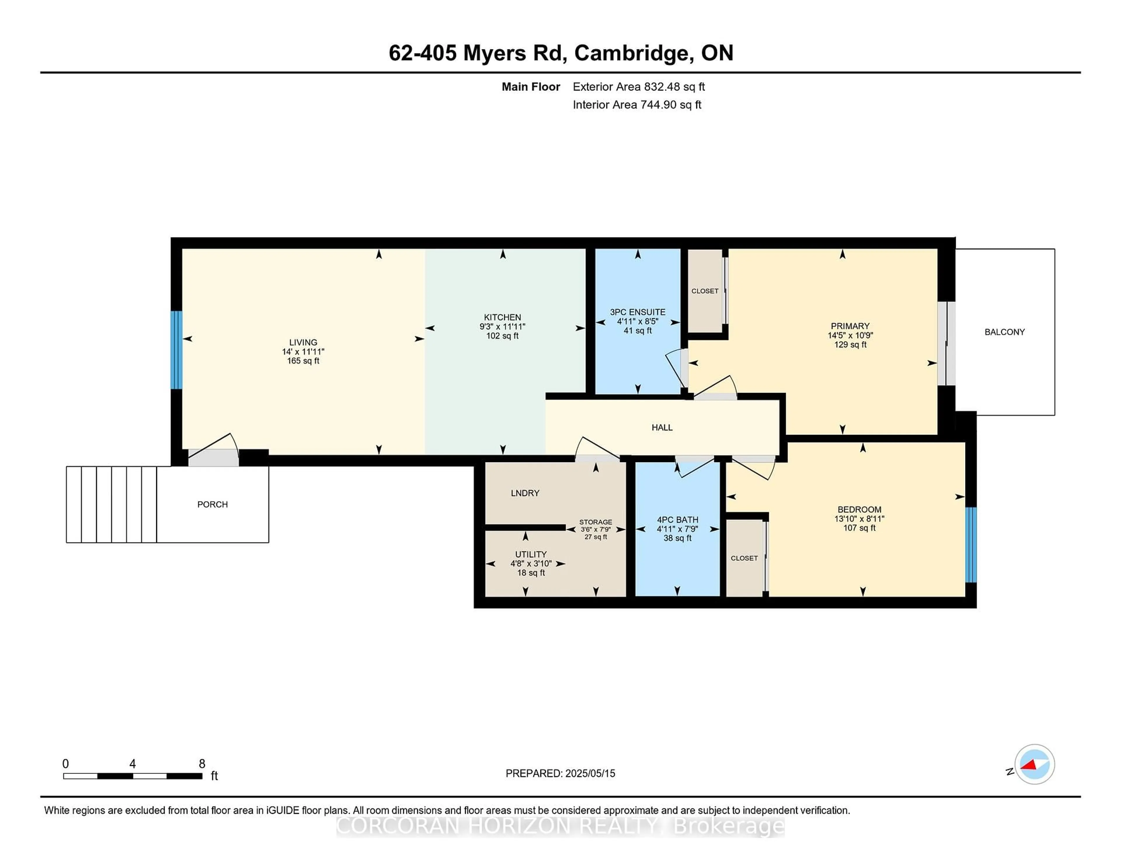 Floor plan for 405 Myers Rd #62, Cambridge Ontario N1P 0B6