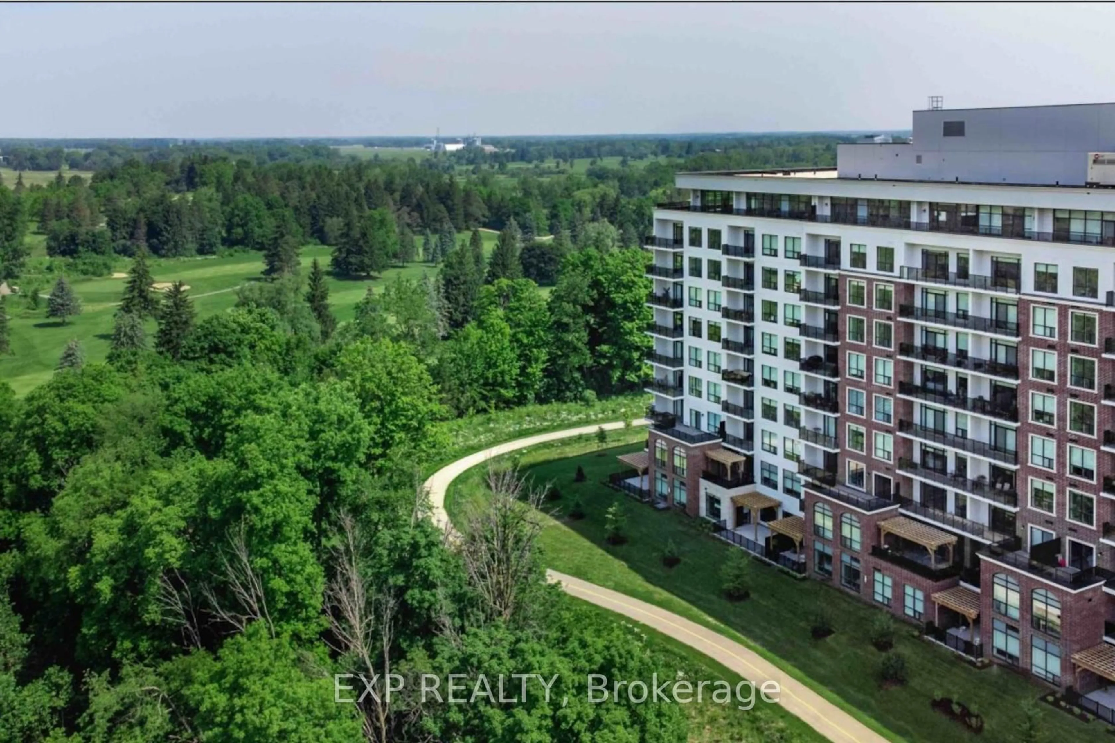 A pic from outside/outdoor area/front of a property/back of a property/a pic from drone, city buildings view from balcony for 460 Callaway Rd #611, London North Ontario N6G 0Z2