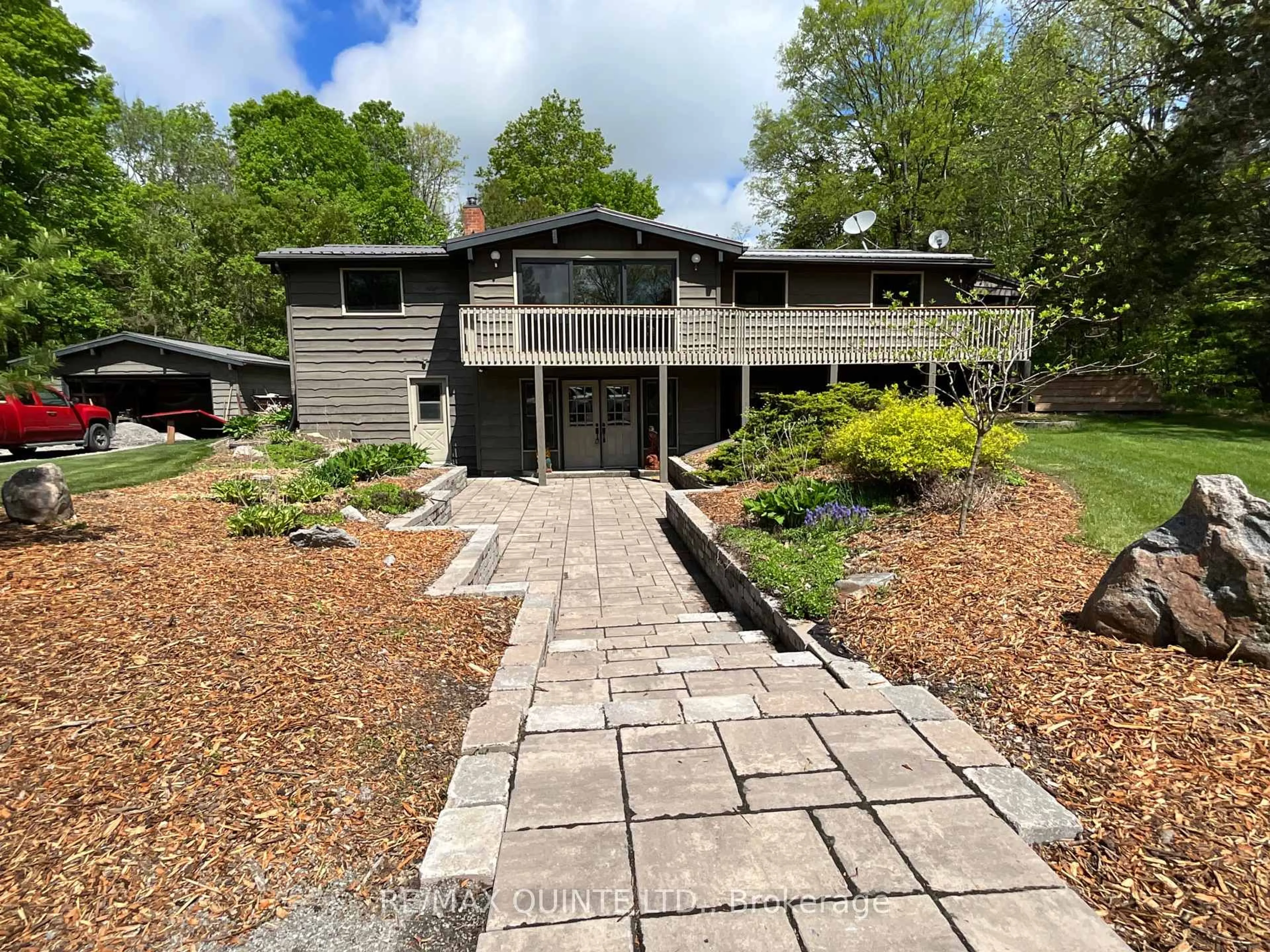 A pic from outside/outdoor area/front of a property/back of a property/a pic from drone, street for 405 Scuttlehole Rd, Belleville Ontario K0K 2V0