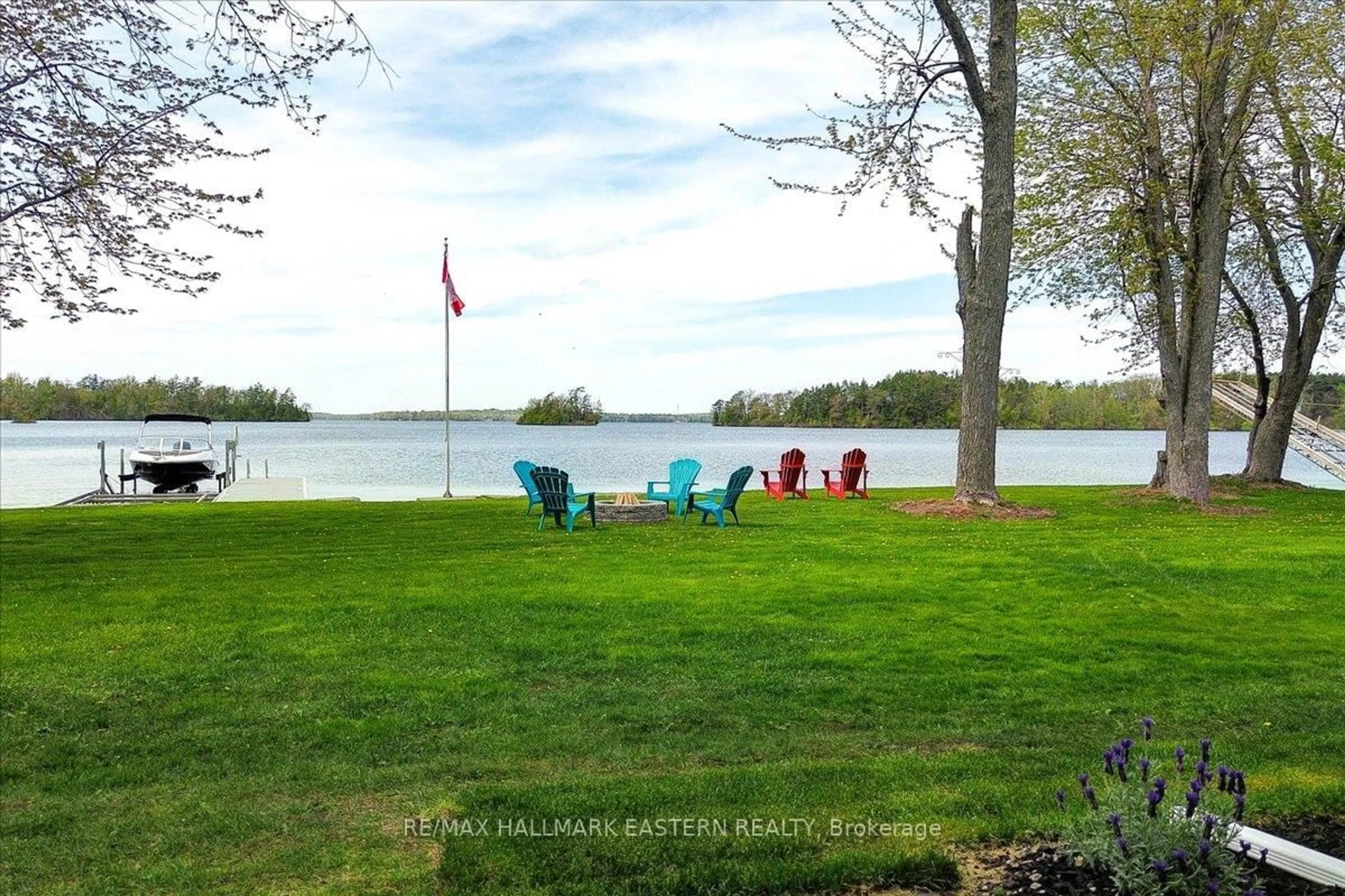 Patio, water/lake/river/ocean view for 81 Lakeshore Blvd, Selwyn Ontario K0L 1T0