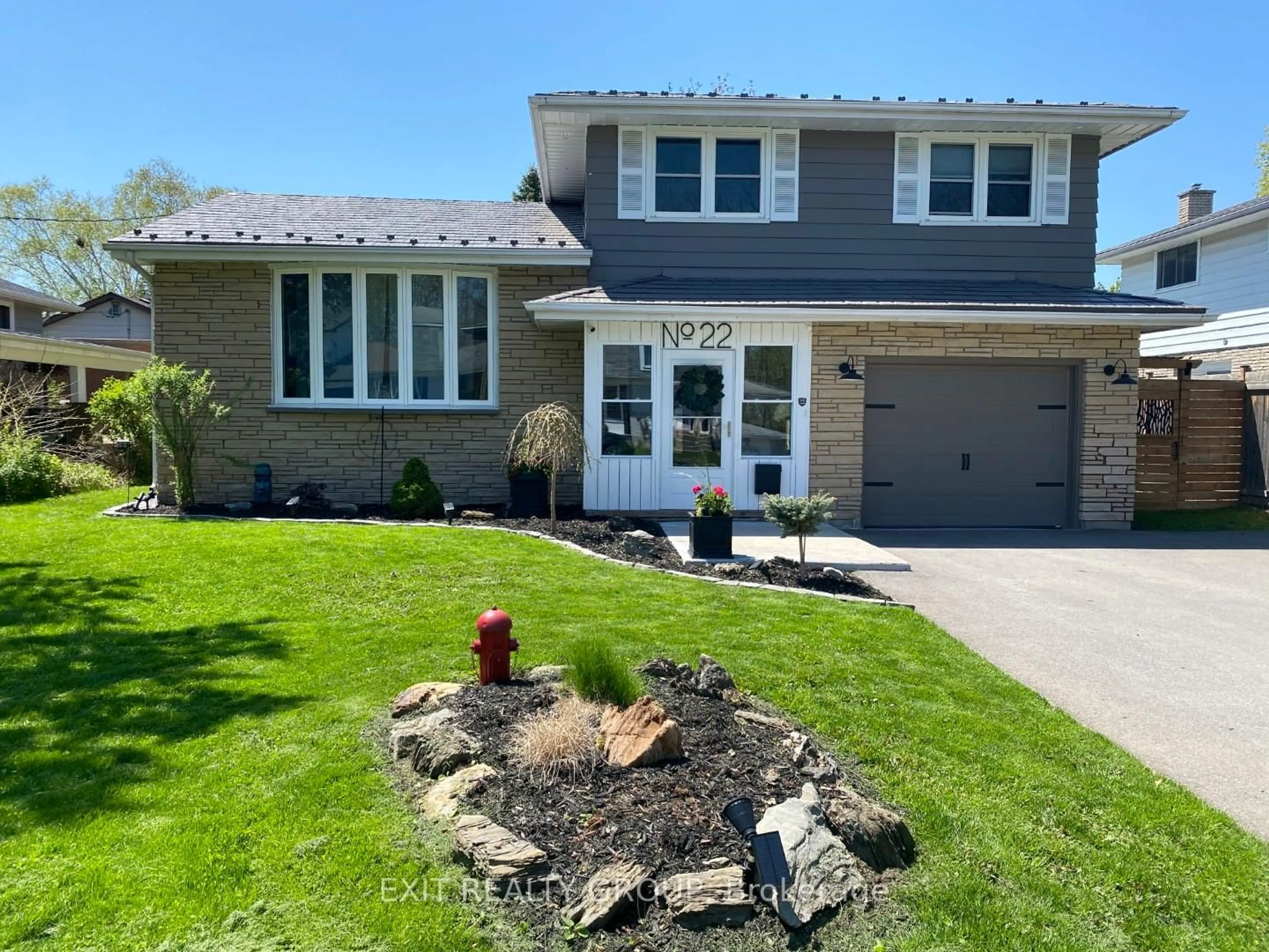 Home with brick exterior material, street for 22 Joyce Cres, Belleville Ontario K8N 1Y5