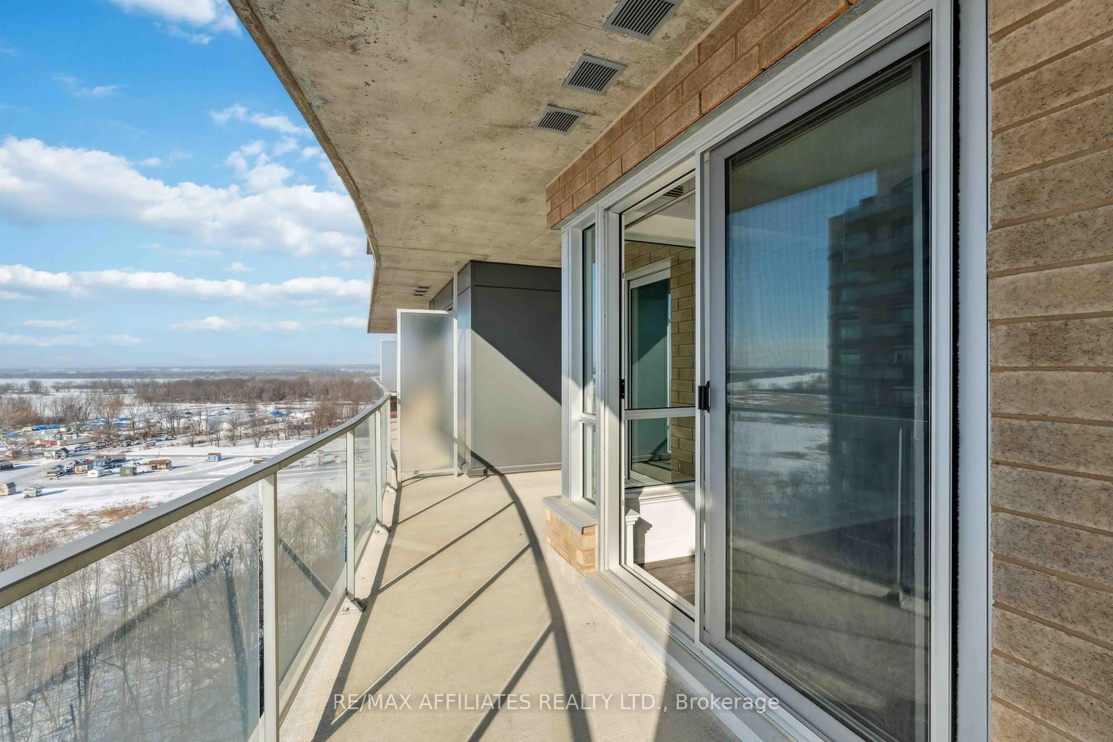 Balcony in the apartment, water/lake/river/ocean view for 200 Inlet Park #1103, Ottawa Ontario K4A 5H3