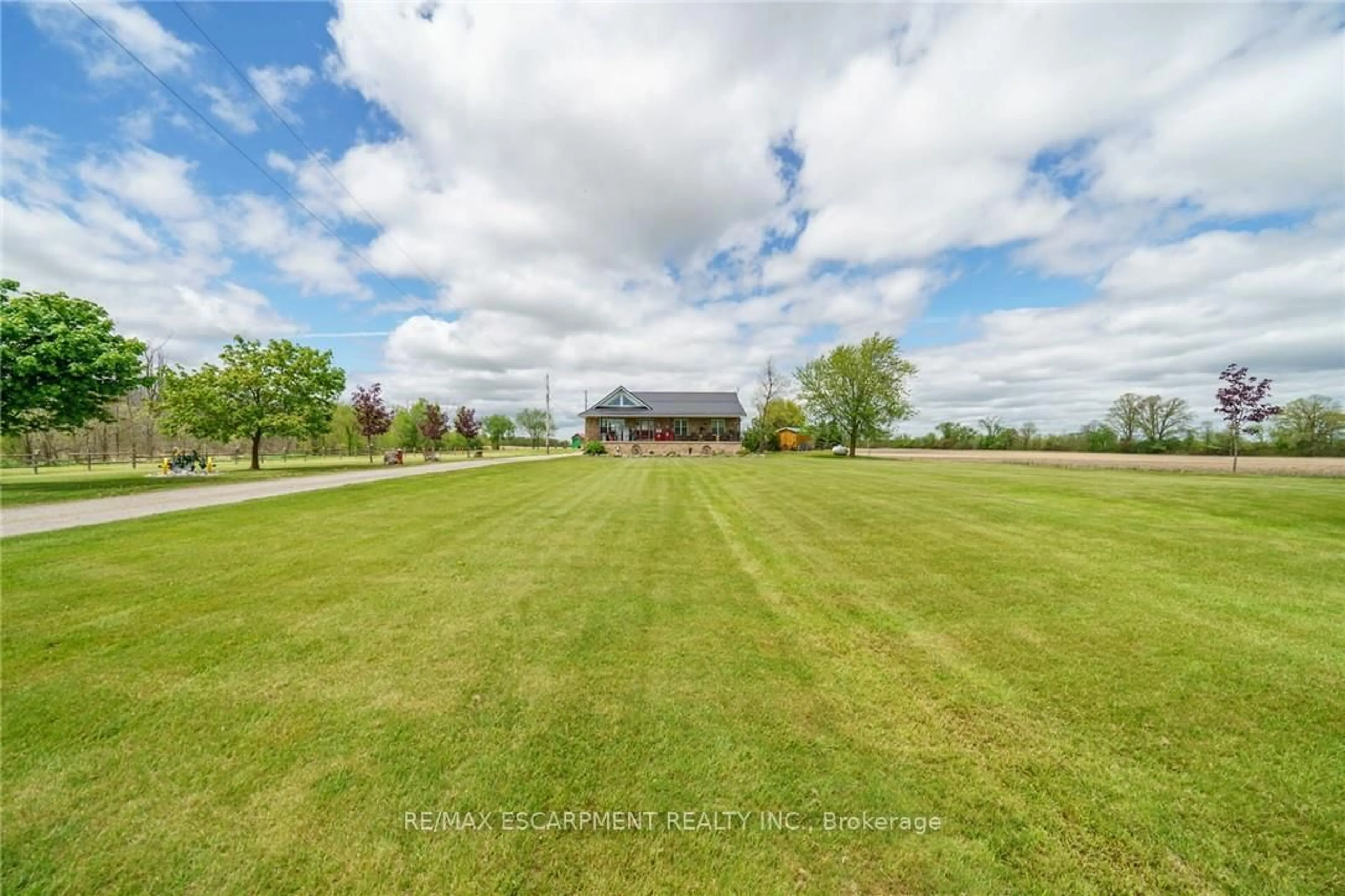 A pic from outside/outdoor area/front of a property/back of a property/a pic from drone, water/lake/river/ocean view for 1309 Concession 1 Rd, Haldimand Ontario N0A 1C0