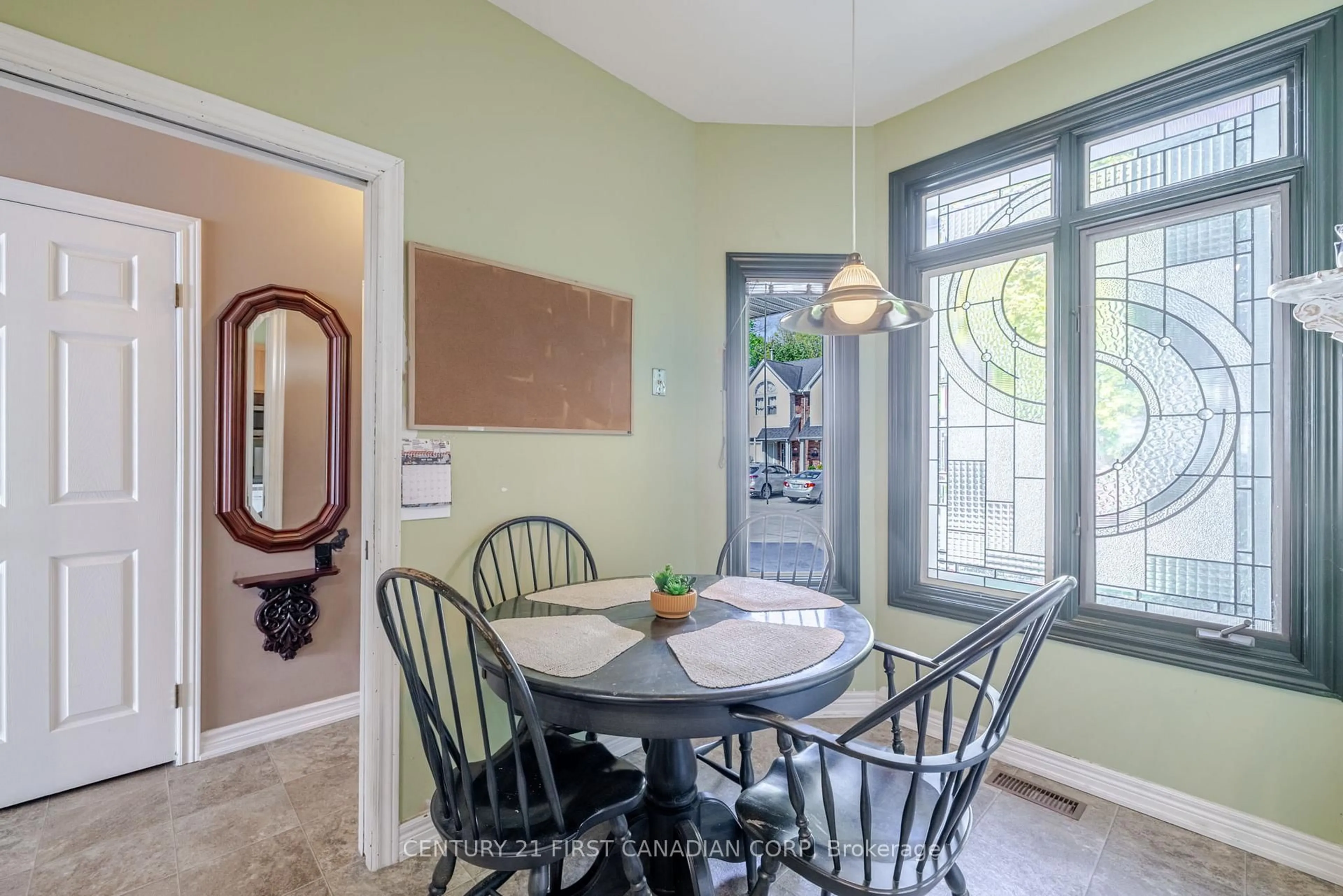 Dining room, ceramic/tile floor for 1415 Commissioners Rd #19, London South Ontario N6K 1E2