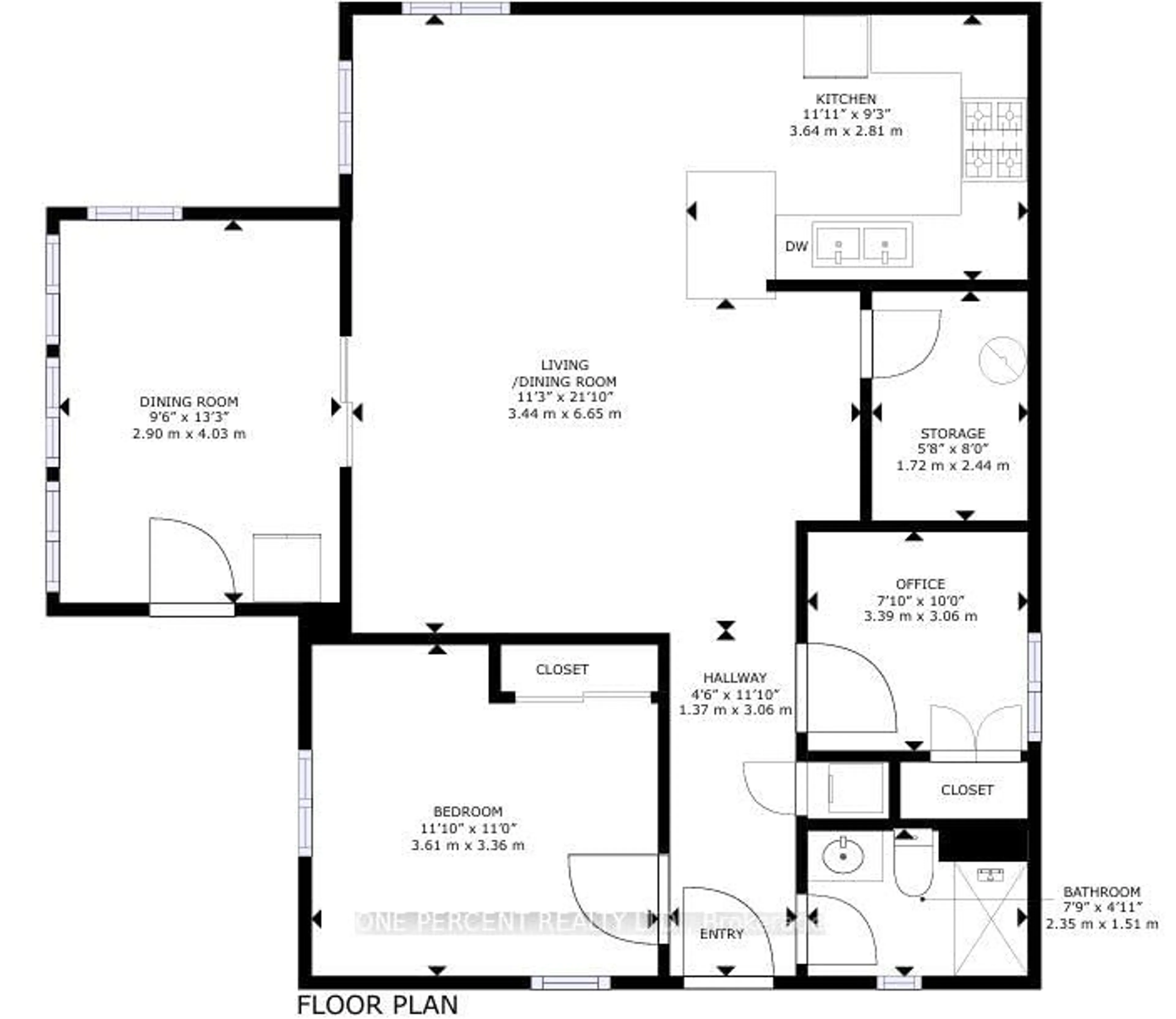 Floor plan for 1105 Lakeshore Rd, Highlands East Ontario K0M 1R0