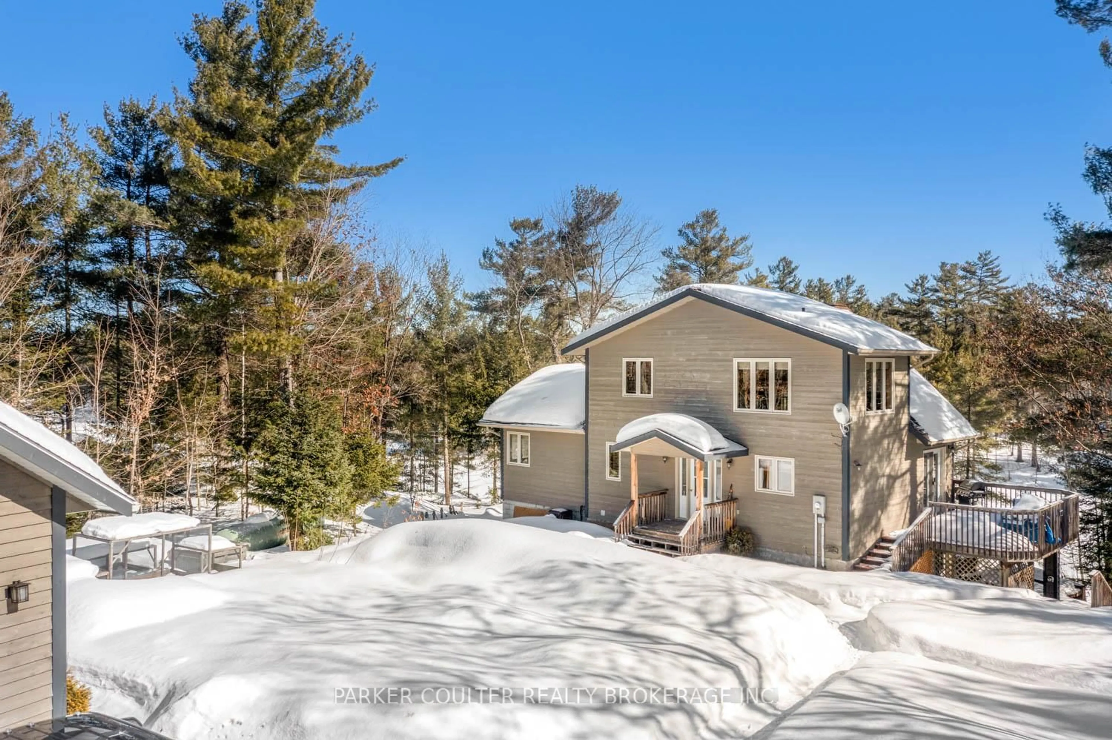 A pic from outside/outdoor area/front of a property/back of a property/a pic from drone, unknown for 46 James Rider Rd, Carling Ontario P0G 1G0