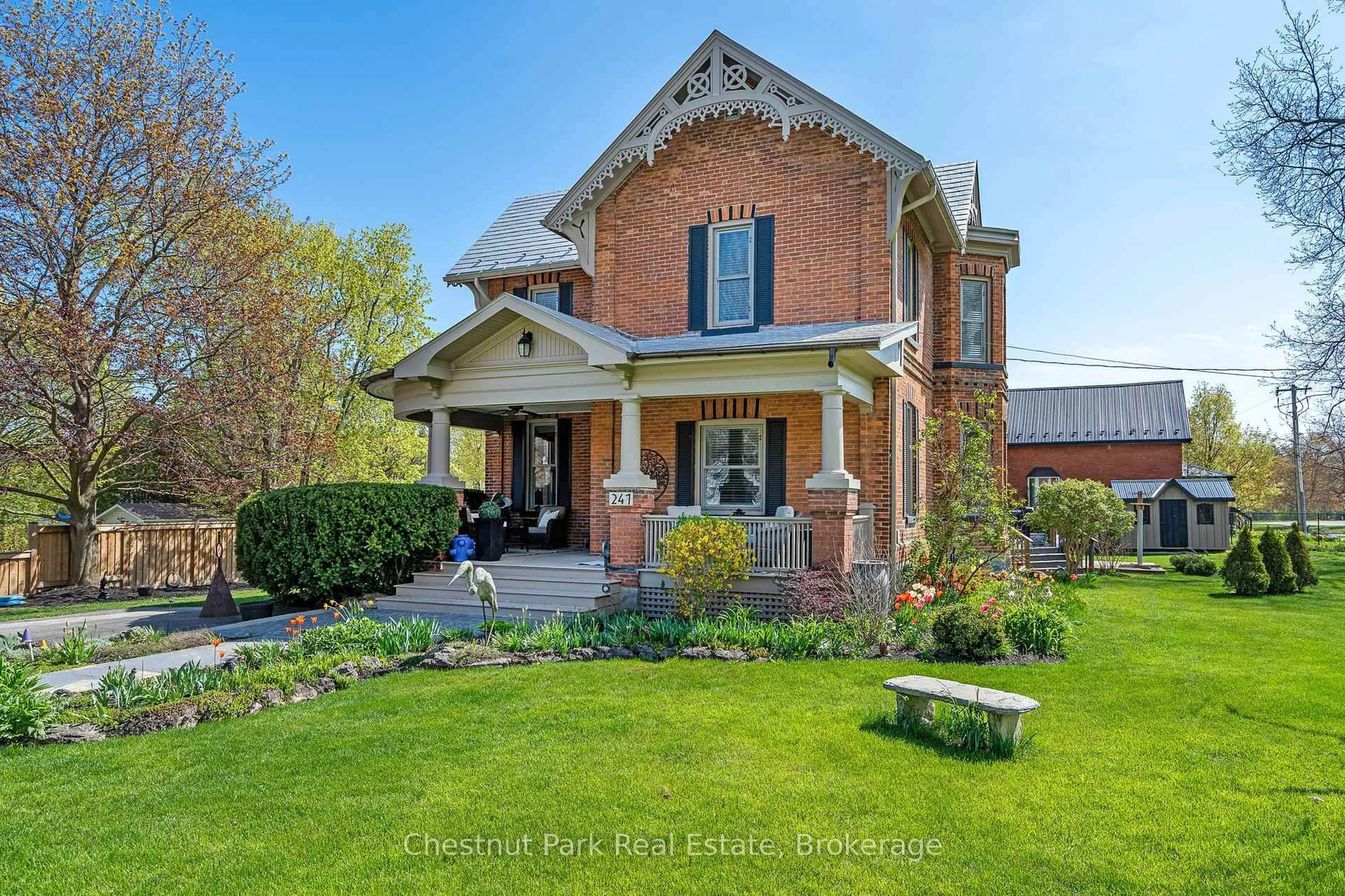 Home with brick exterior material, street for 247 St Vincent St, Meaford Ontario N4L 1C1