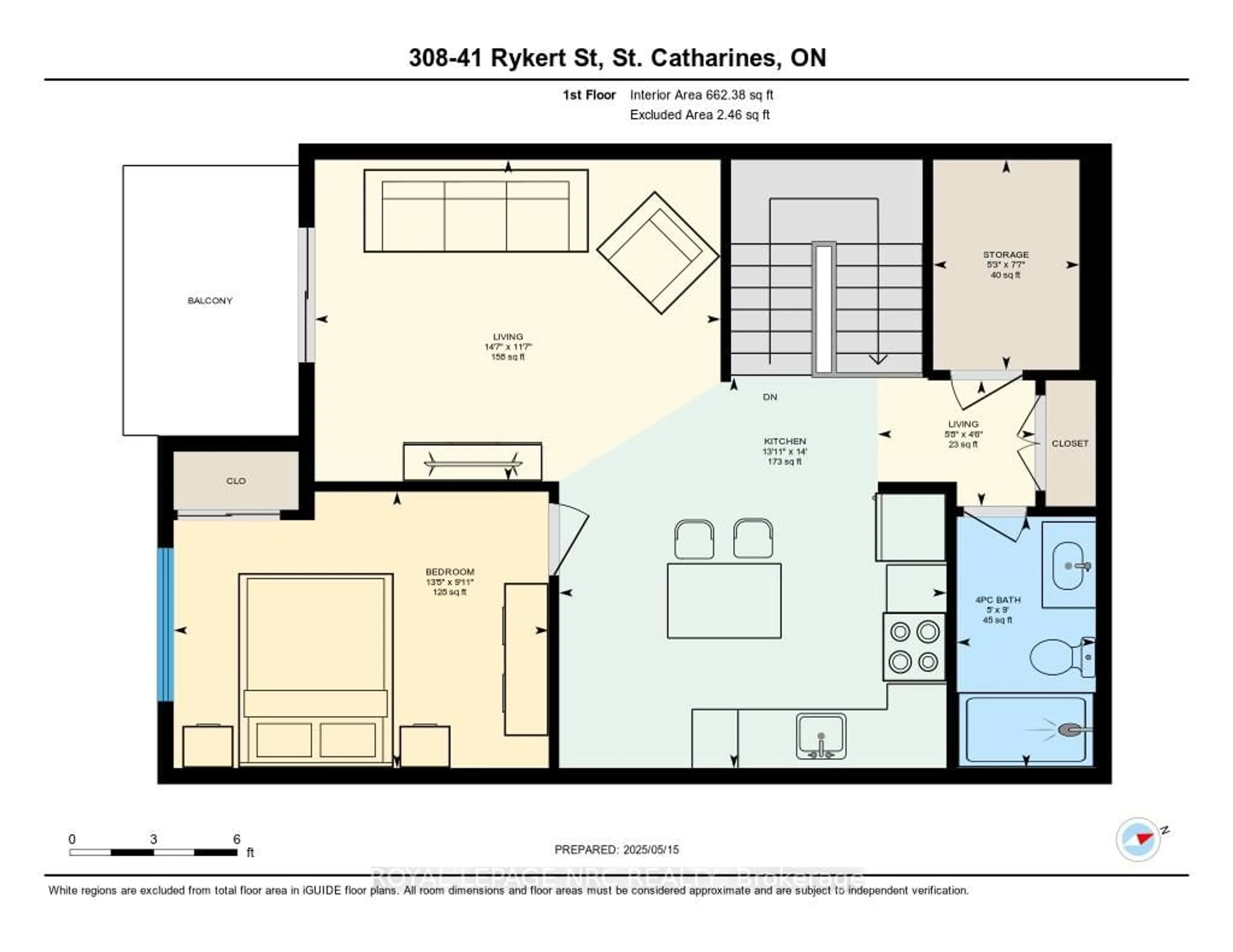 Floor plan for 41 Rykert St #308, St. Catharines Ontario L2S 3A4