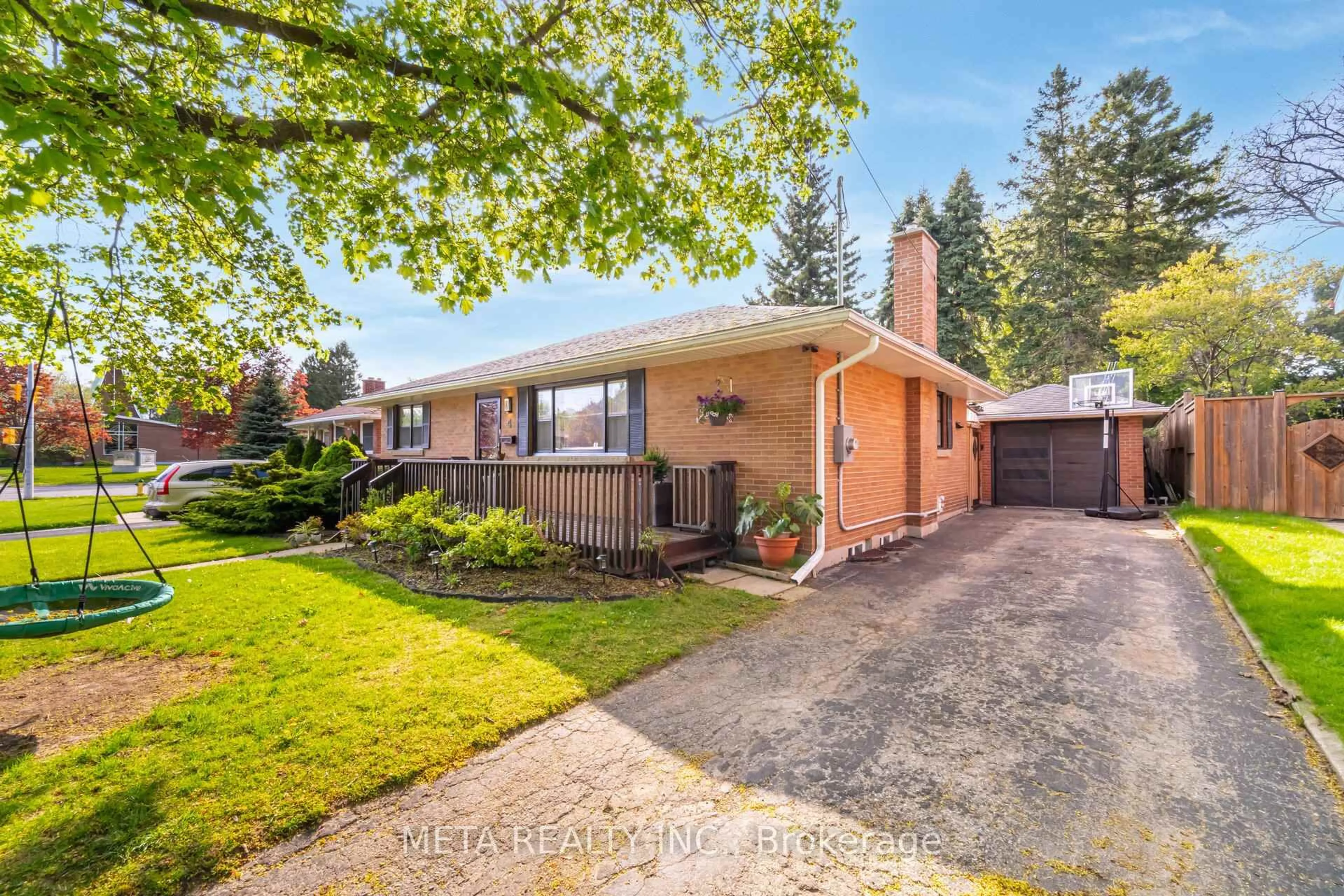 Home with brick exterior material, street for 4 Greenview St, Guelph Ontario N1E 2Y3