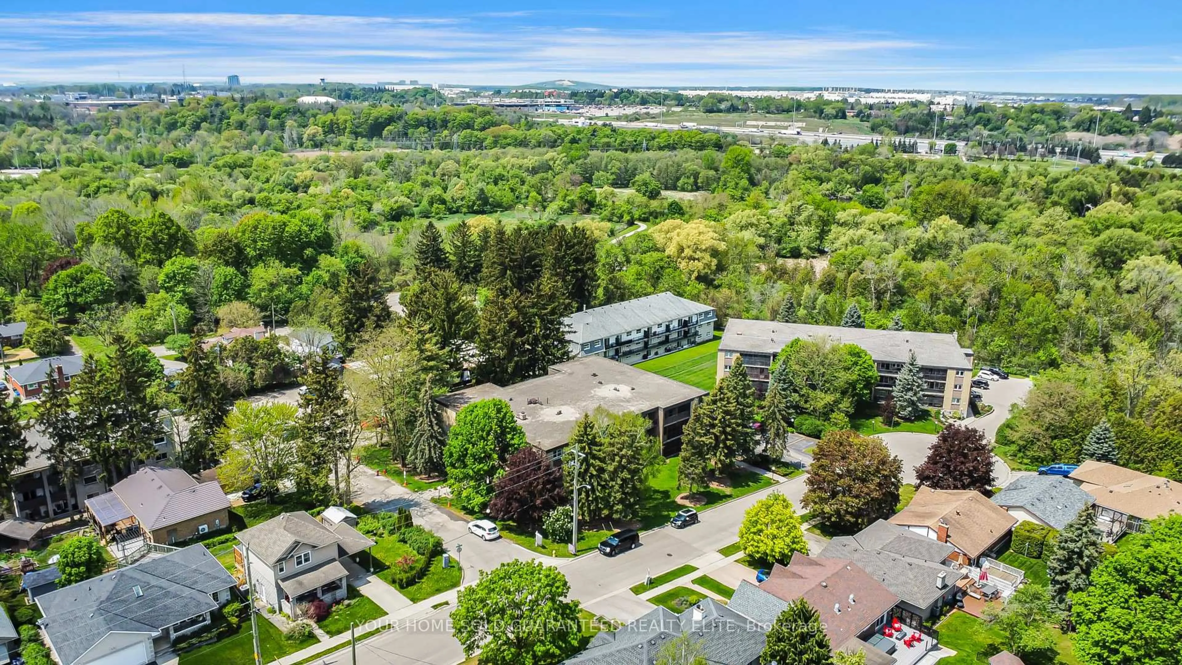 A pic from outside/outdoor area/front of a property/back of a property/a pic from drone, unknown for 944 Caledonian View #406, Cambridge Ontario N3H 1A5