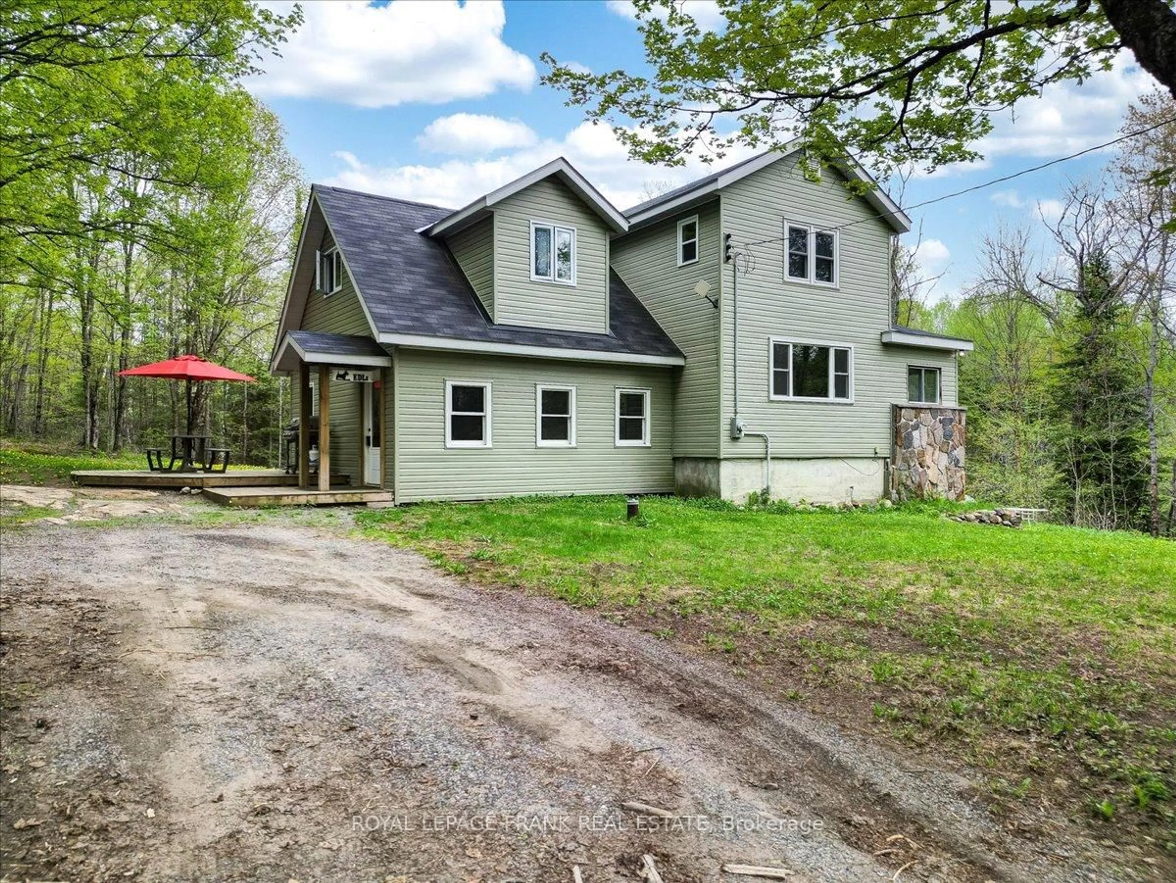 A pic from outside/outdoor area/front of a property/back of a property/a pic from drone, unknown for 1019 Anderson Rd, Highlands East Ontario K0L 2Y0