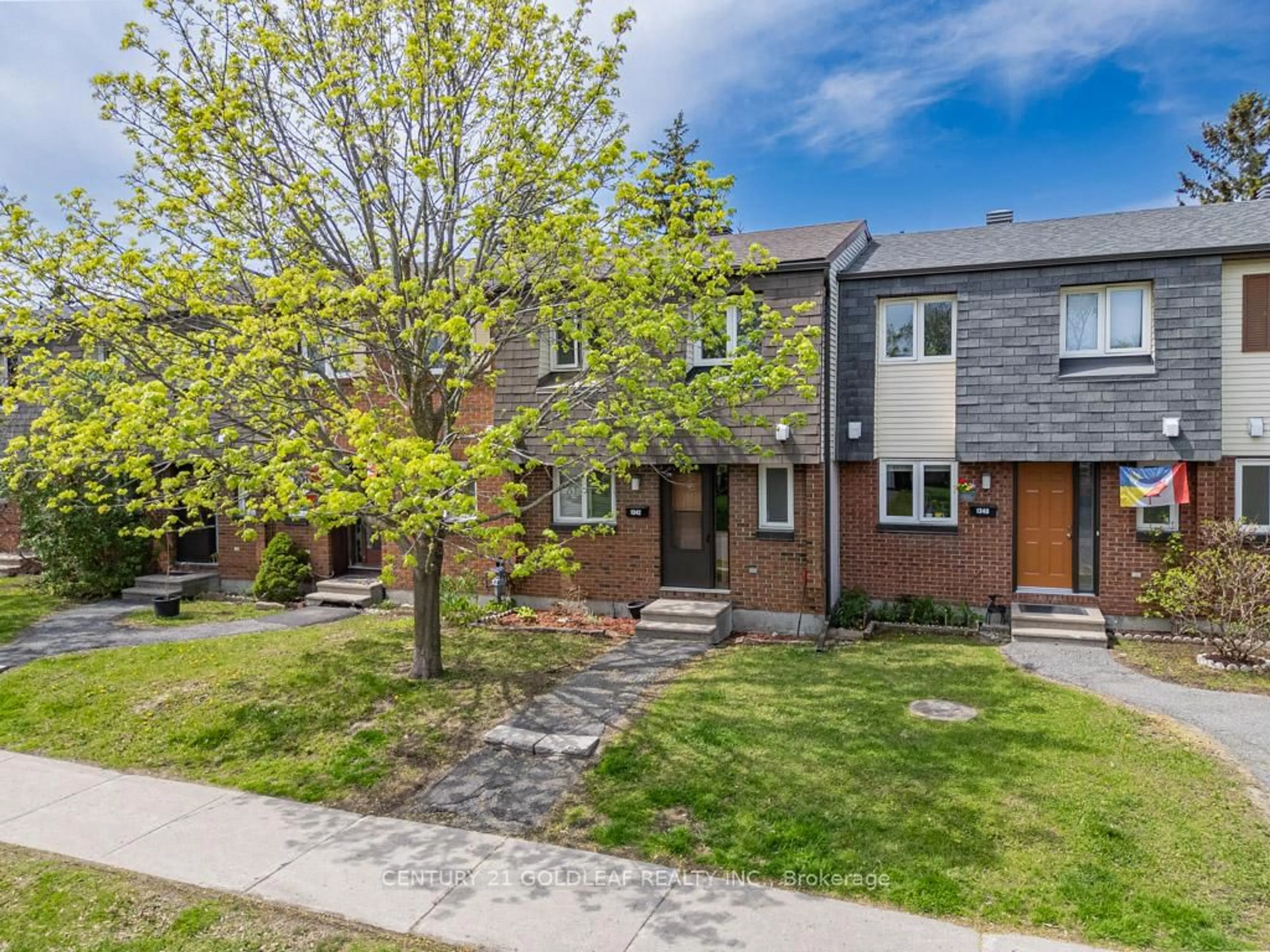 Home with brick exterior material, street for 1342 Cedarcroft Cres, Ottawa Ontario K1B 5C8