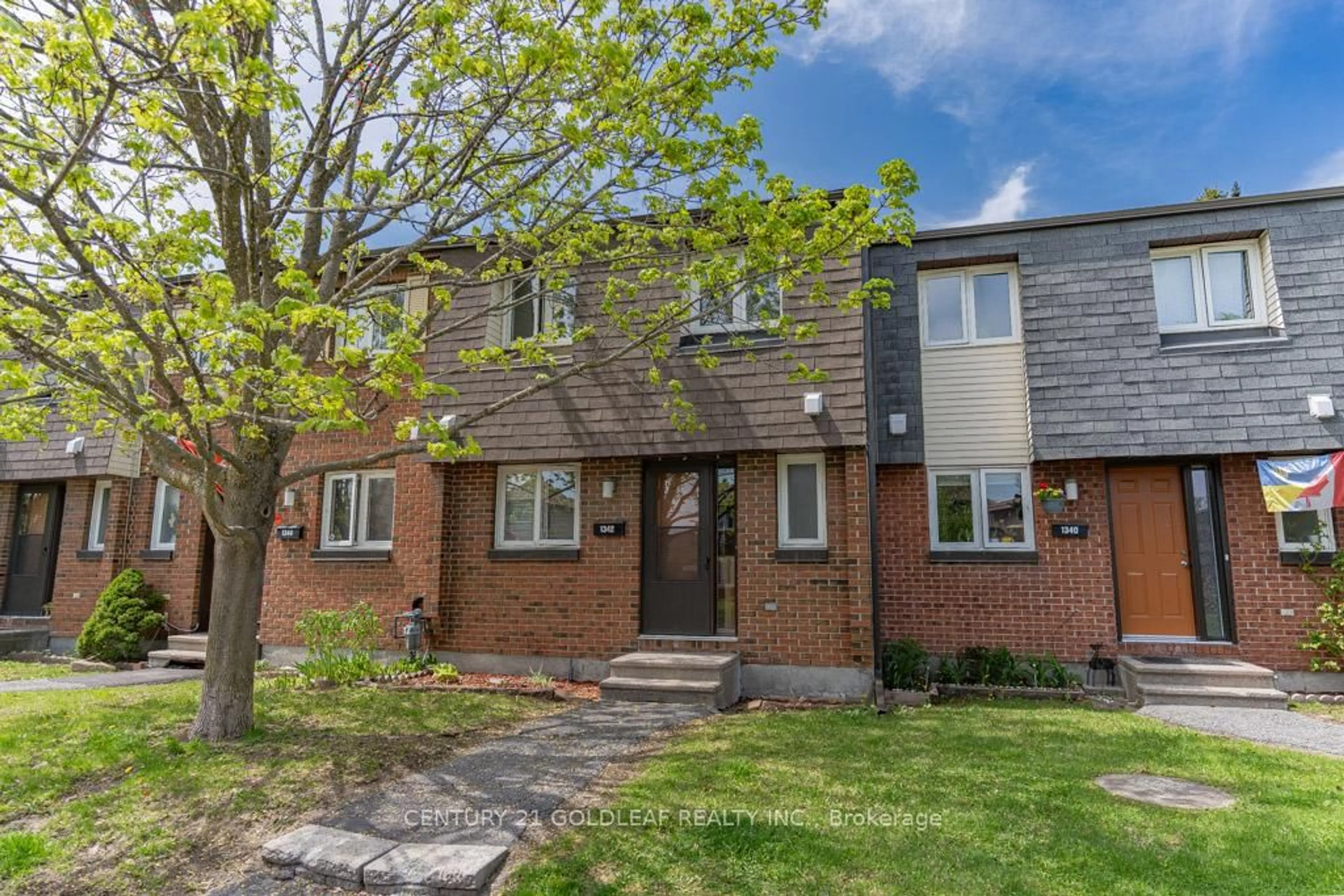 Home with brick exterior material, street for 1342 Cedarcroft Cres, Ottawa Ontario K1B 5C8