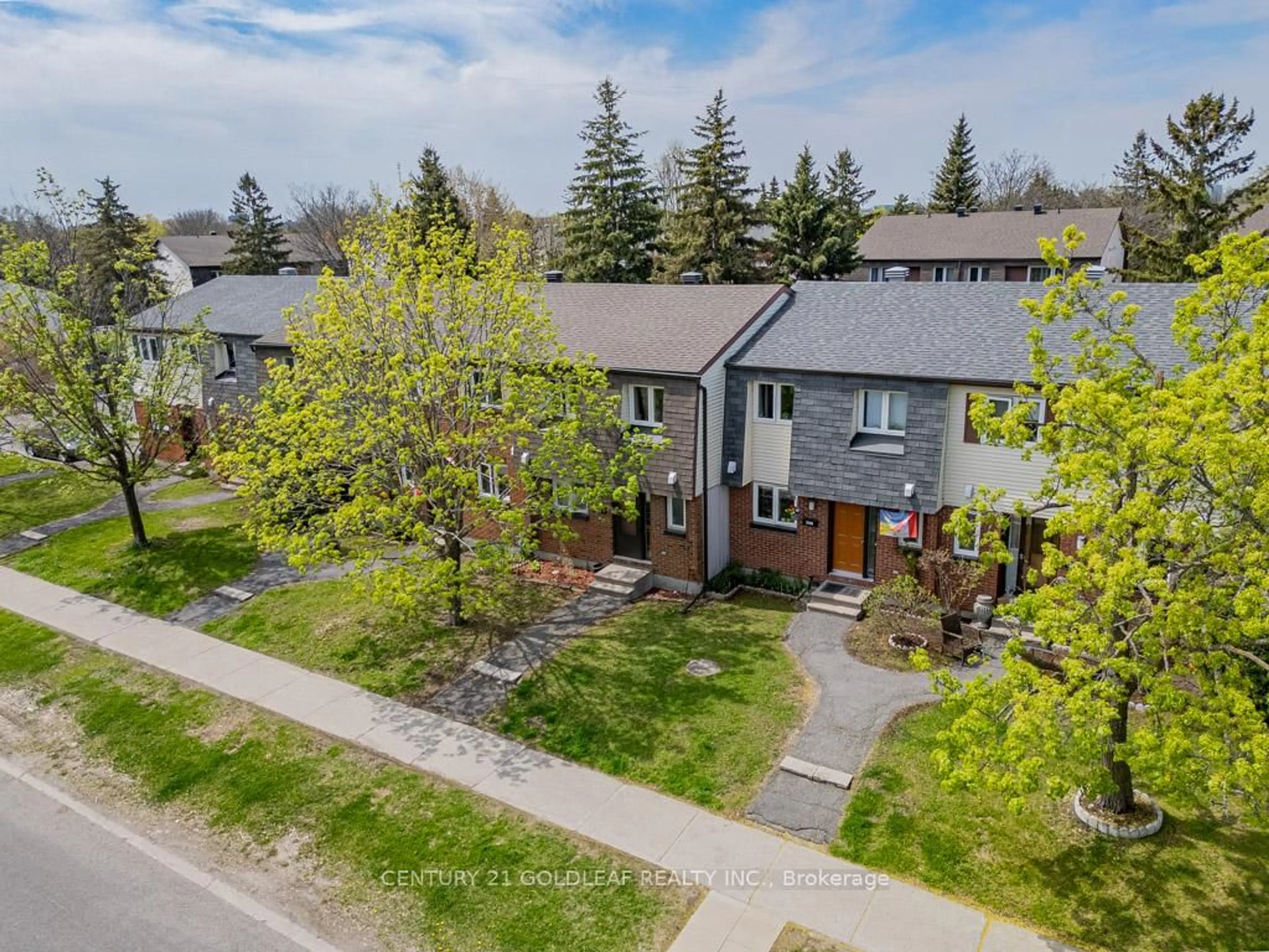 A pic from outside/outdoor area/front of a property/back of a property/a pic from drone, street for 1342 Cedarcroft Cres, Ottawa Ontario K1B 5C8