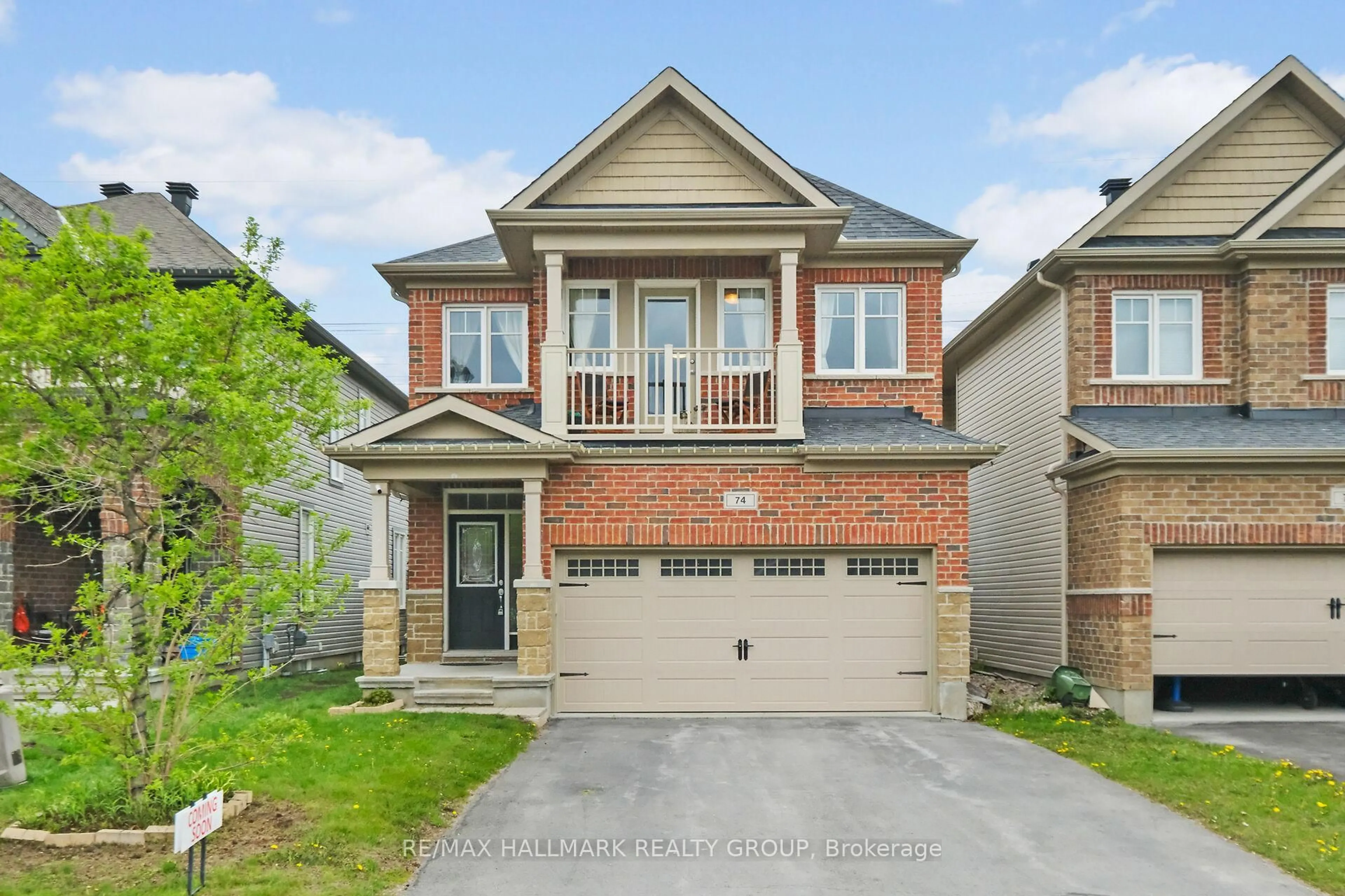Home with brick exterior material, street for 74 Tapadero Ave, Ottawa Ontario K2V 0C9