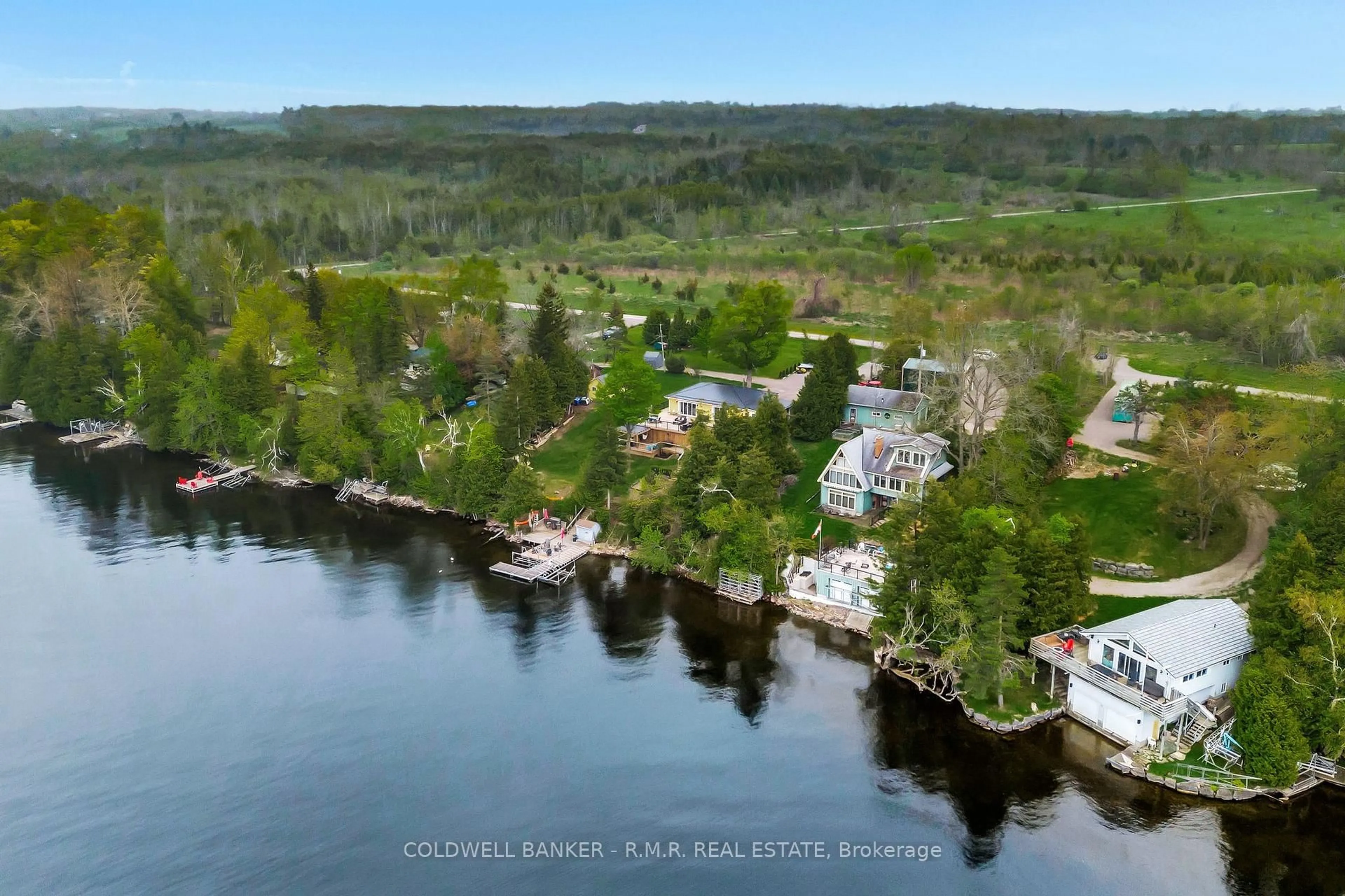 A pic from outside/outdoor area/front of a property/back of a property/a pic from drone, water/lake/river/ocean view for 22 Arbour St, Kawartha Lakes Ontario K9V 4R3