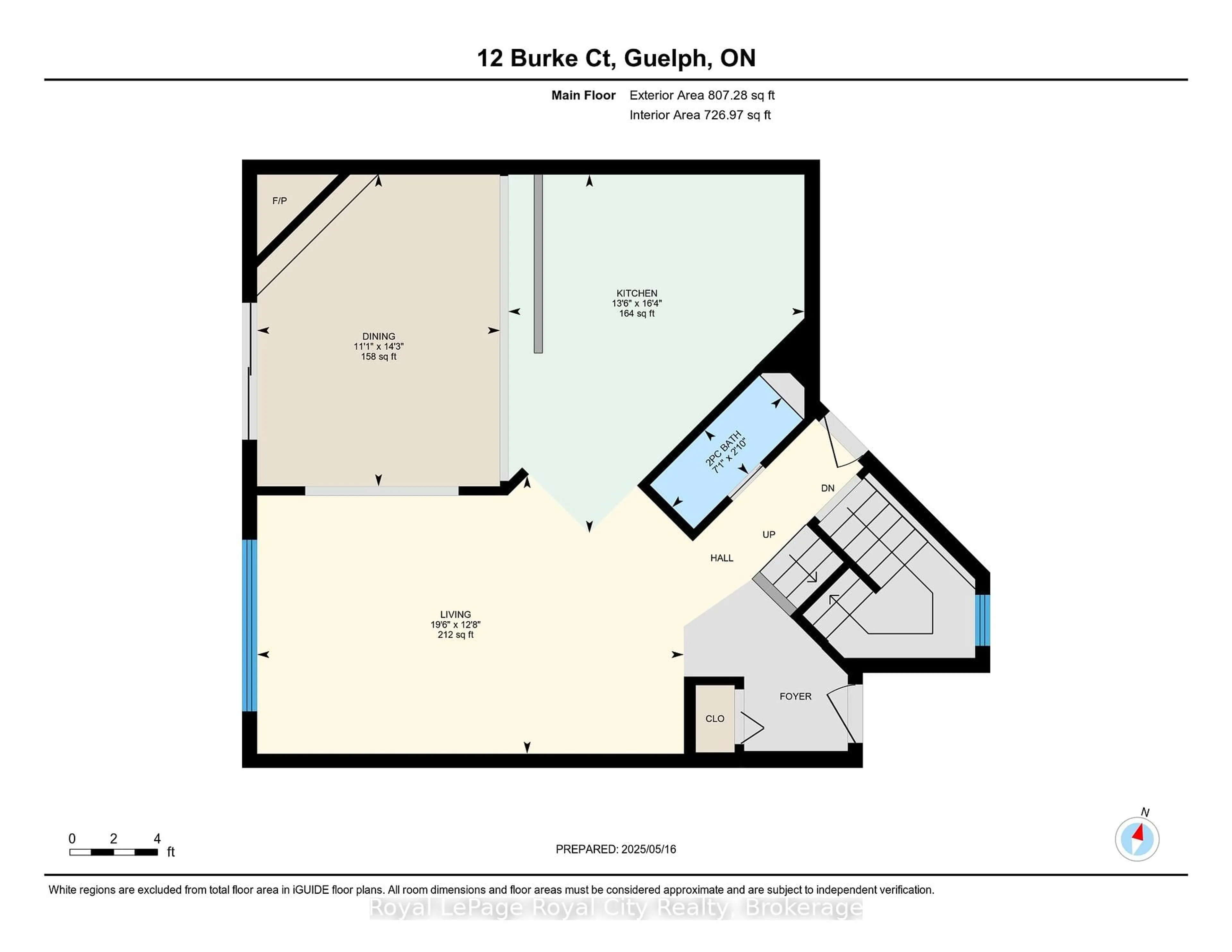 Floor plan for 12 Burke Crt, Guelph Ontario N1L 1J2