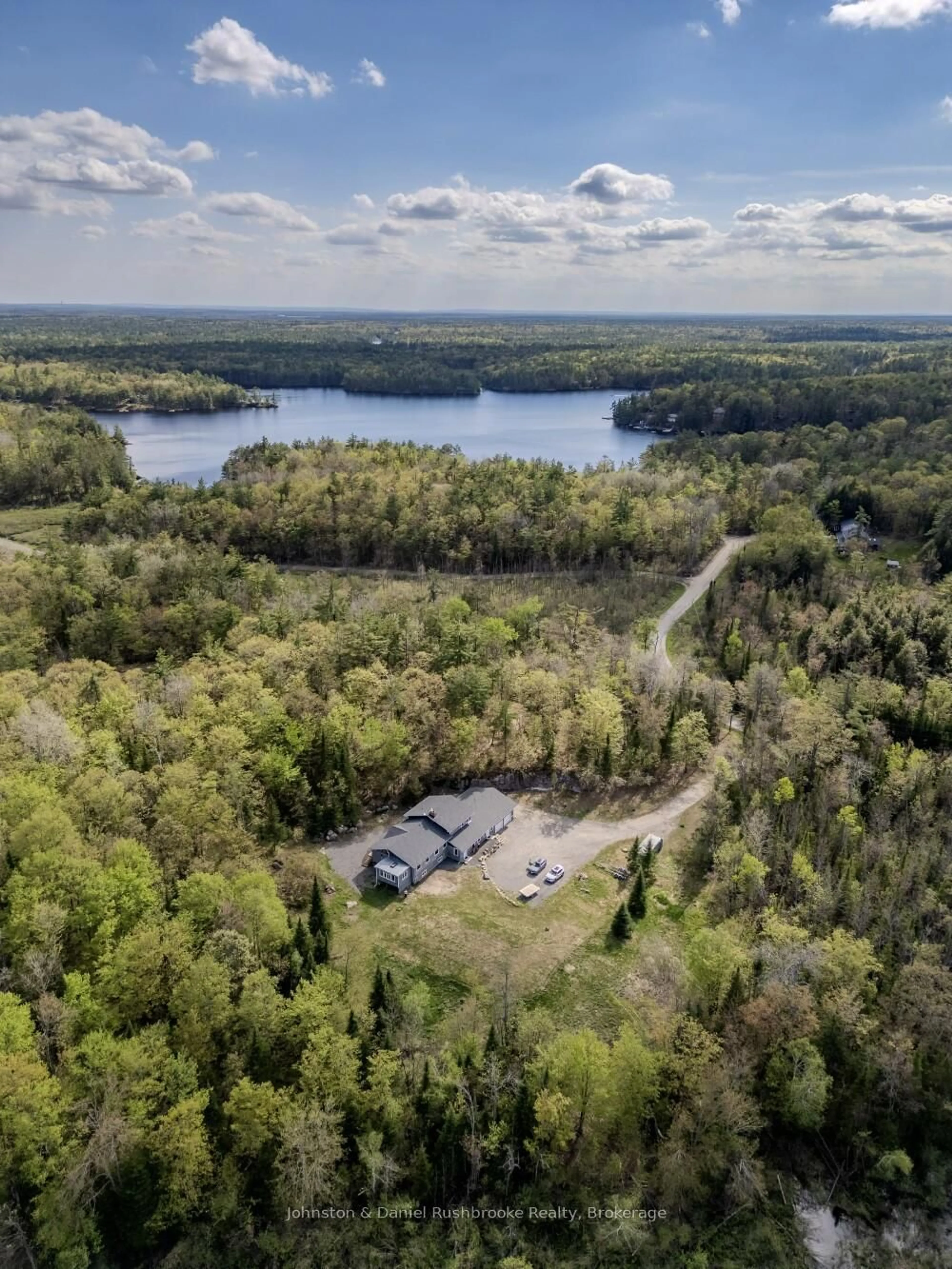 A pic from outside/outdoor area/front of a property/back of a property/a pic from drone, water/lake/river/ocean view for 1267 Silver Lake Rd, Gravenhurst Ontario P1P 1V5