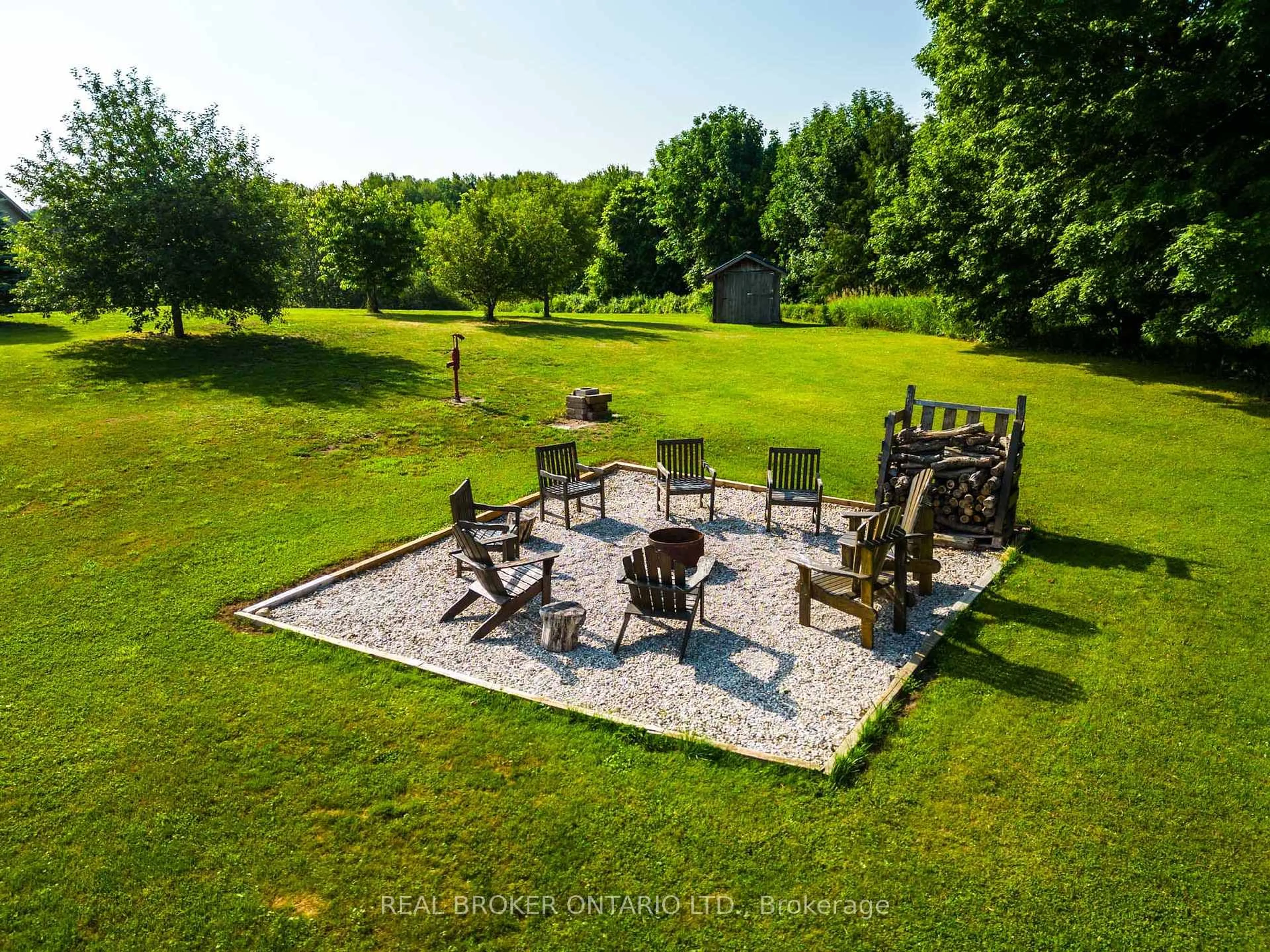A pic from outside/outdoor area/front of a property/back of a property/a pic from drone, water/lake/river/ocean view for 803148 Puddicombe Lane, Chatsworth Ontario N0H 1G0