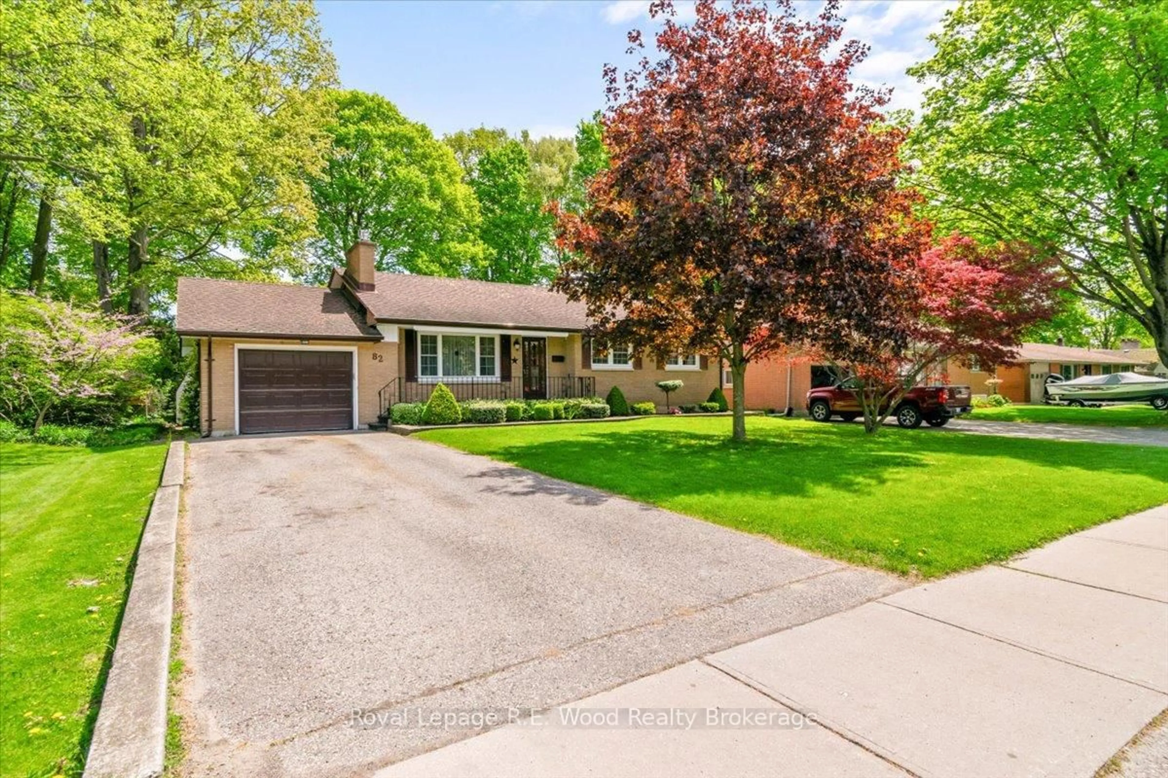 Home with brick exterior material, street for 82 Lisgar Ave, Tillsonburg Ontario N4G 3K9