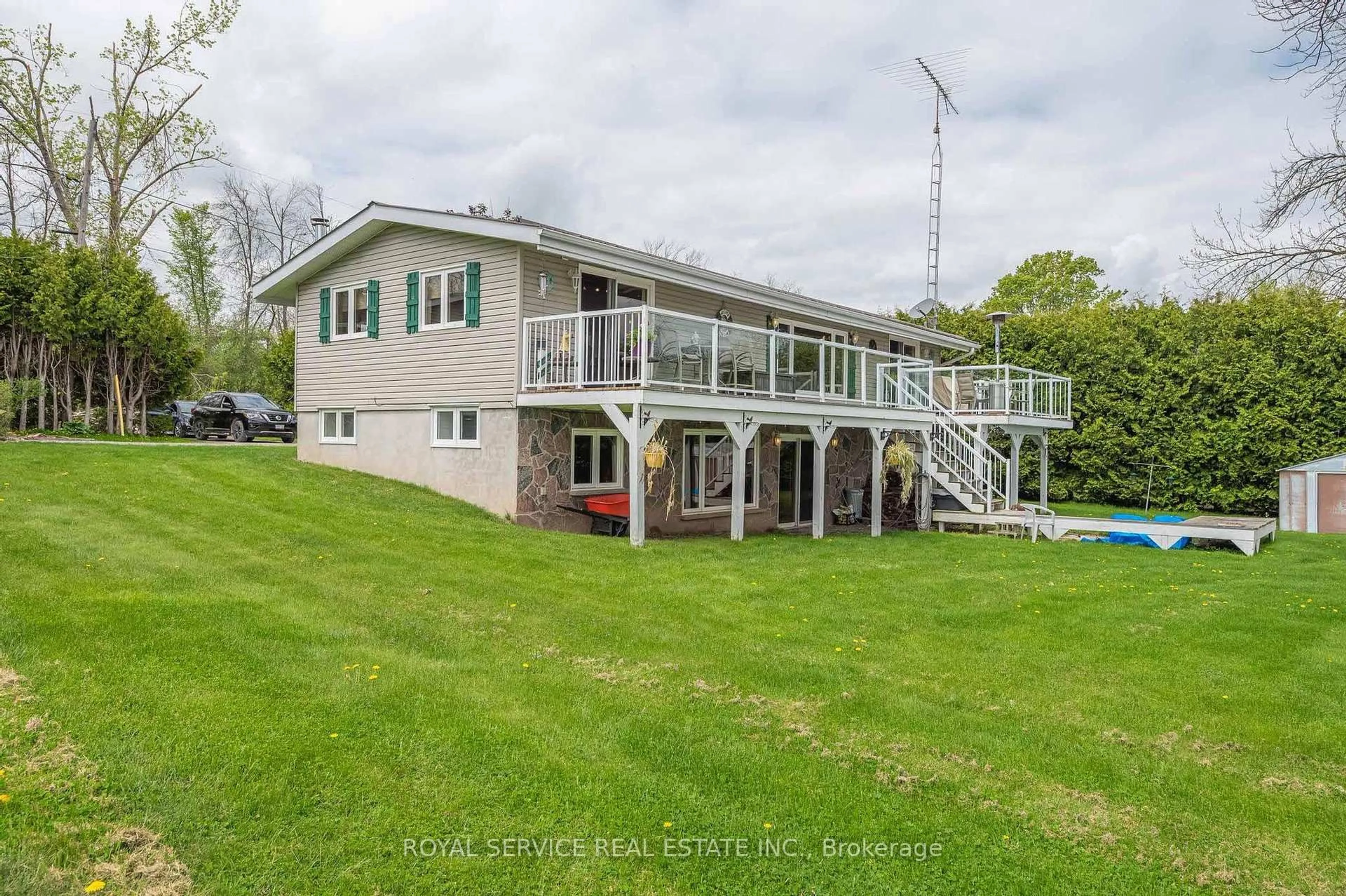 A pic from outside/outdoor area/front of a property/back of a property/a pic from drone, water/lake/river/ocean view for 537 Foley Rd, Otonabee-South Monaghan Ontario K0L 2G0