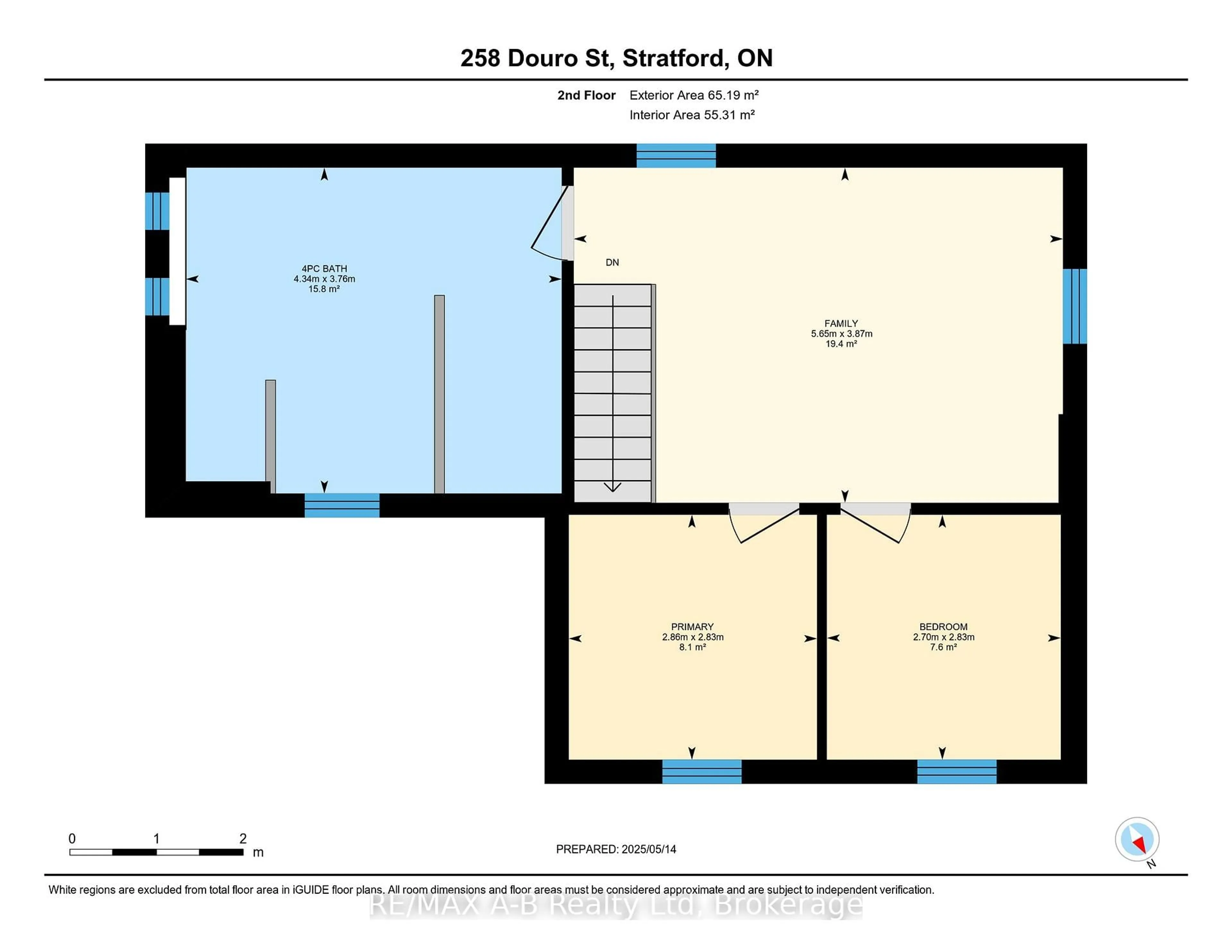 Floor plan for 258 Douro St, Stratford Ontario N5A 3S3