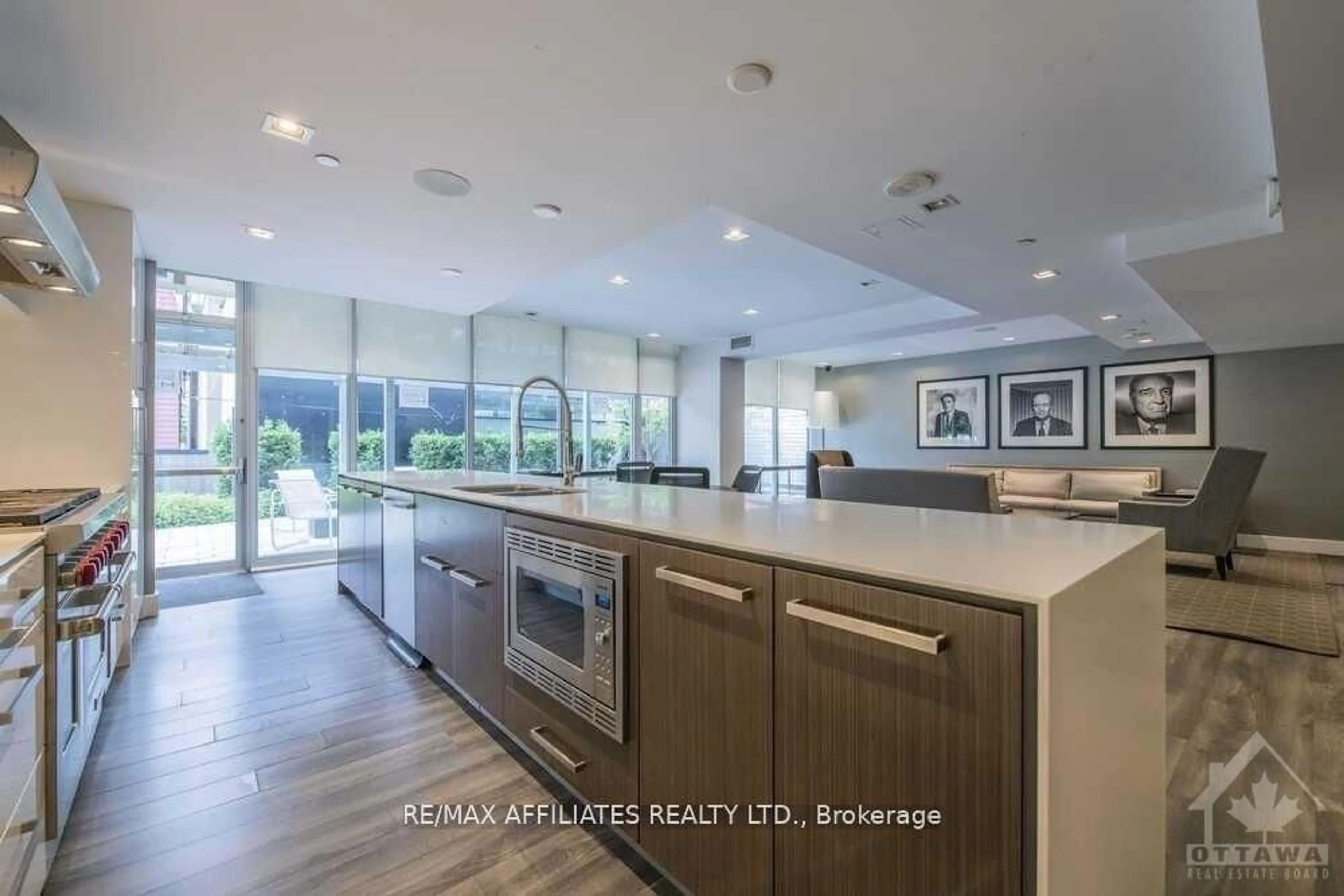 Open concept kitchen, ceramic/tile floor for 300 Lisgar St #707, Ottawa Ontario K2P 0E2