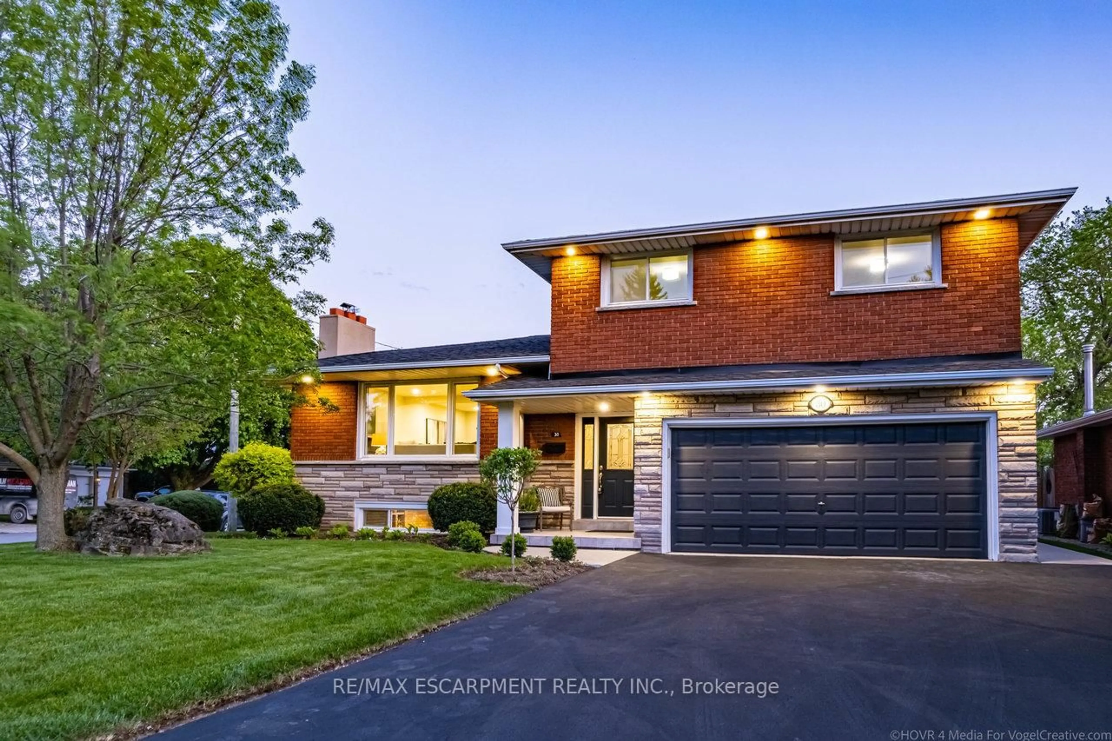 Home with brick exterior material, street for 30 Donlea Dr, Hamilton Ontario L8T 1K3