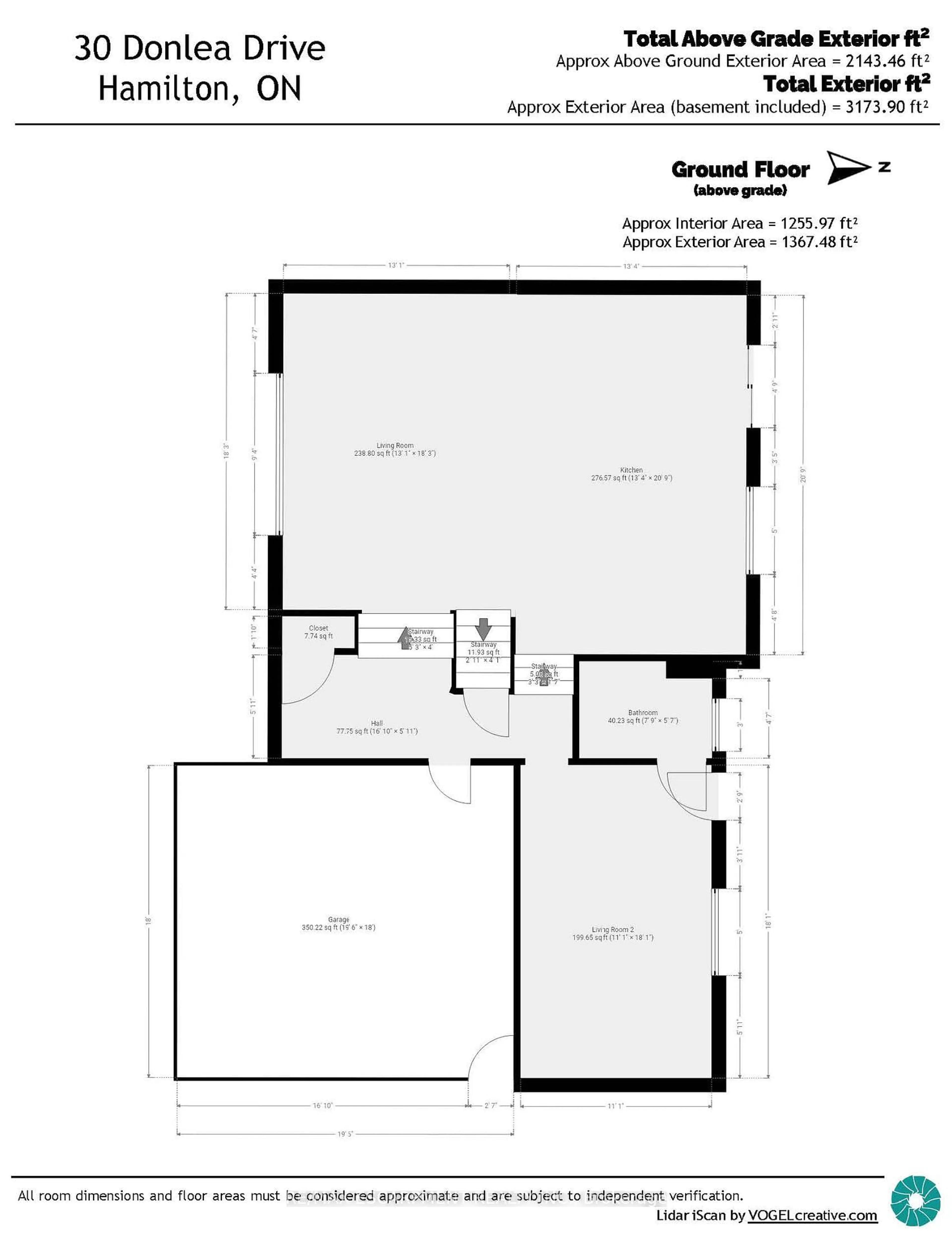 Floor plan for 30 Donlea Dr, Hamilton Ontario L8T 1K3