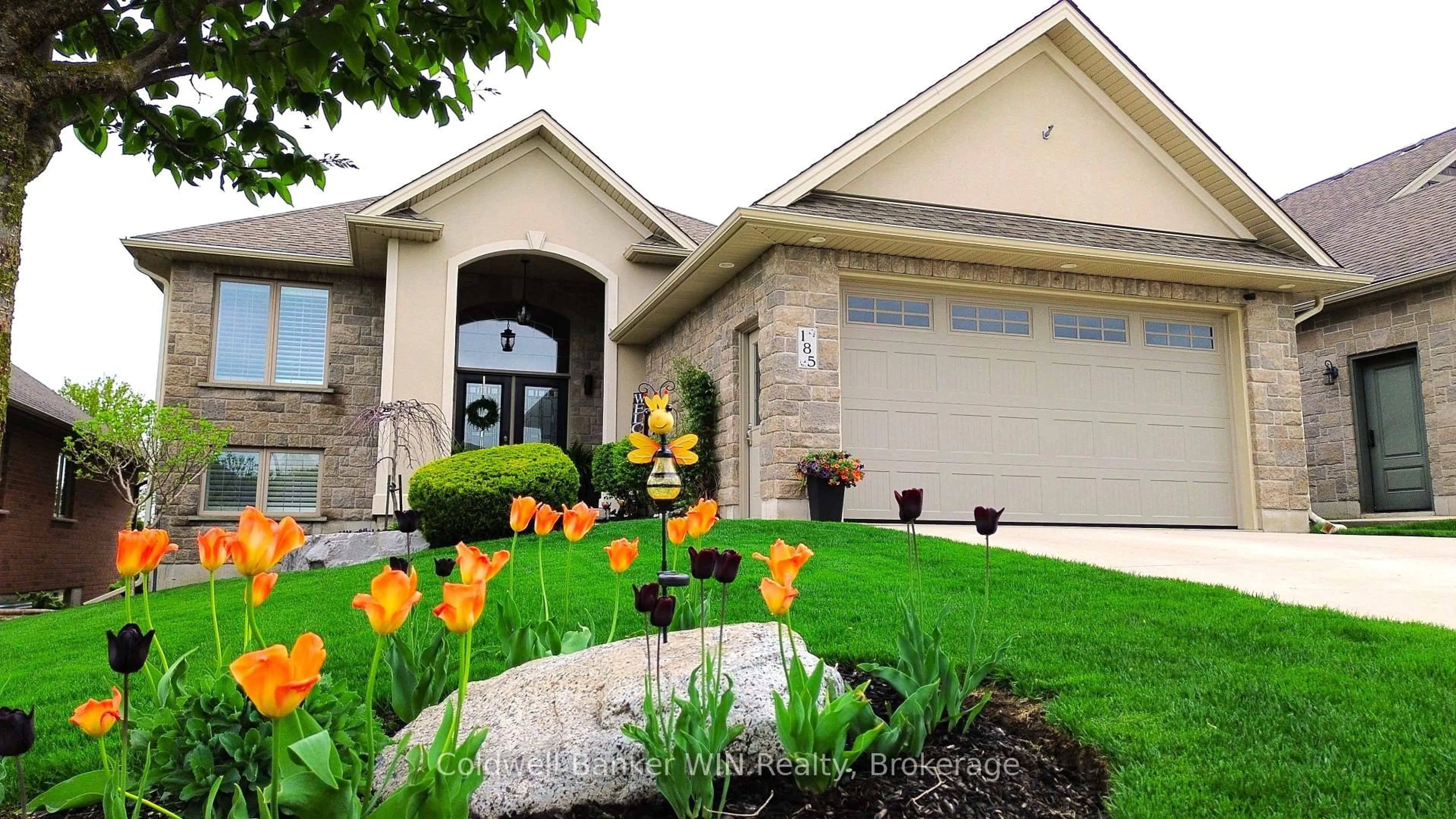 Home with brick exterior material, street for 185 Rubys Cres, Wellington North Ontario N0G 2L2