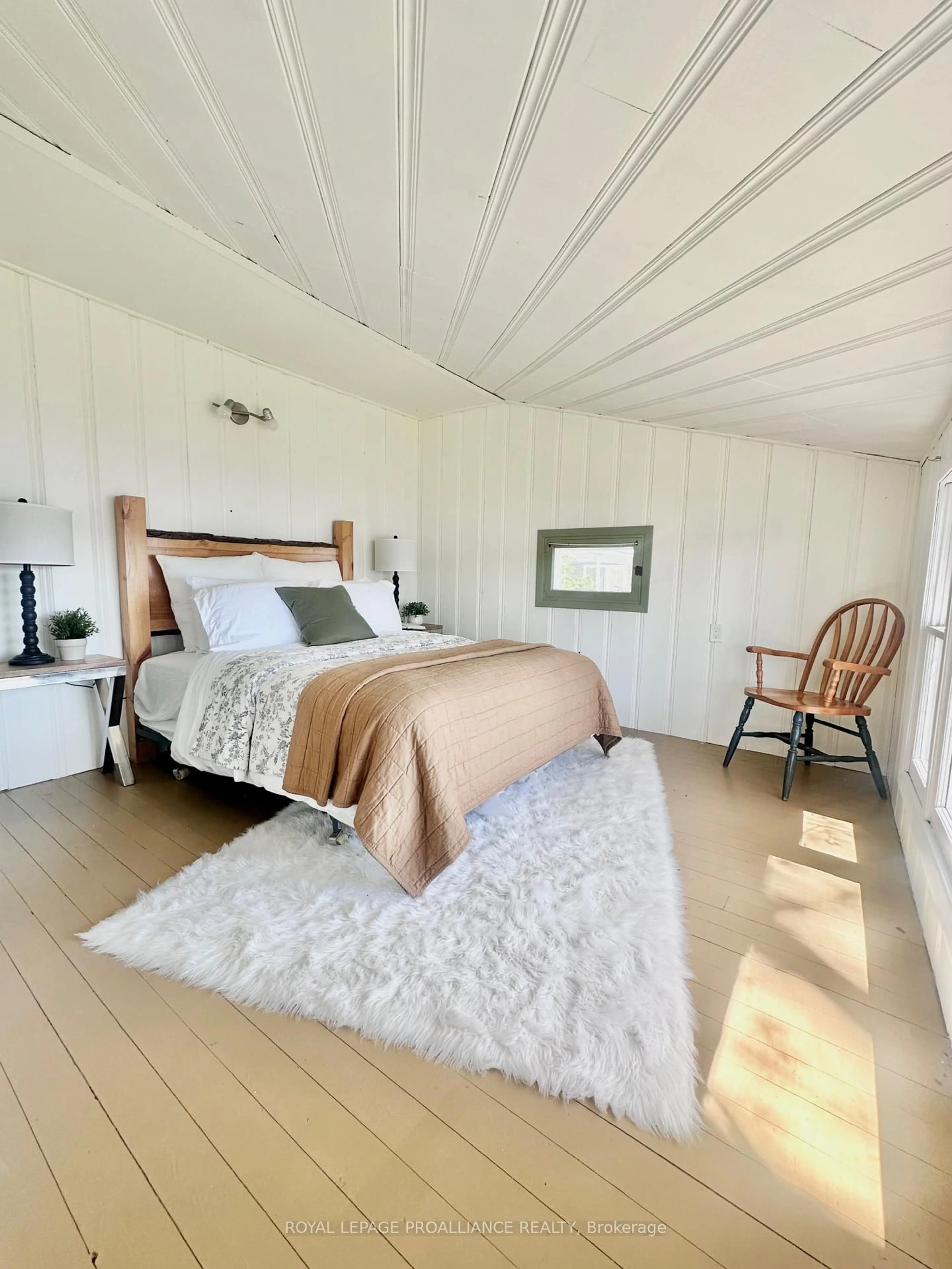 Bedroom with bed, unknown for 32 Quinte View Rd, Bath Ontario K0H 1G0