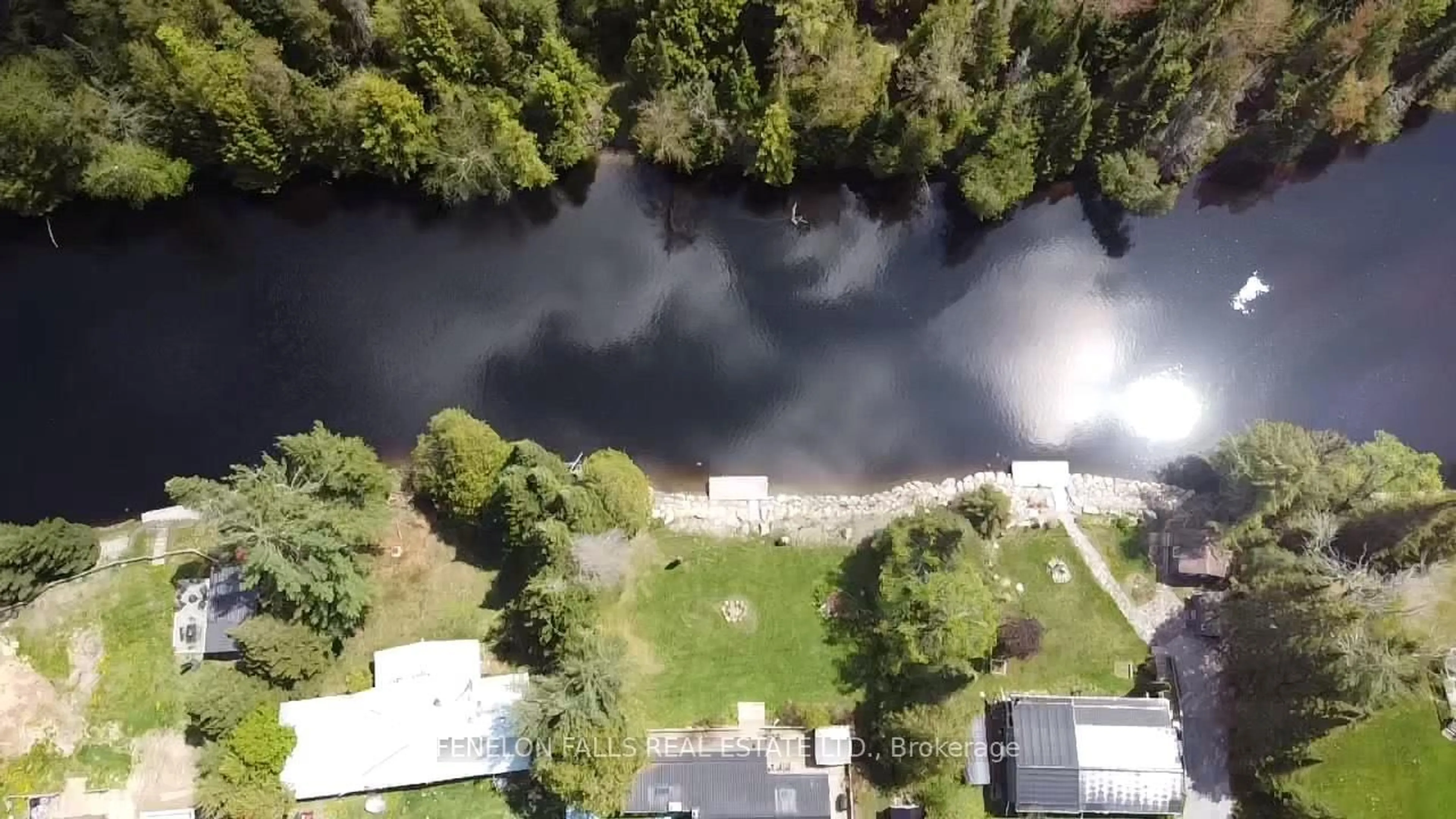 A pic from outside/outdoor area/front of a property/back of a property/a pic from drone, water/lake/river/ocean view for 105 Cedarplank Rd, Kawartha Lakes Ontario K0M 1N0
