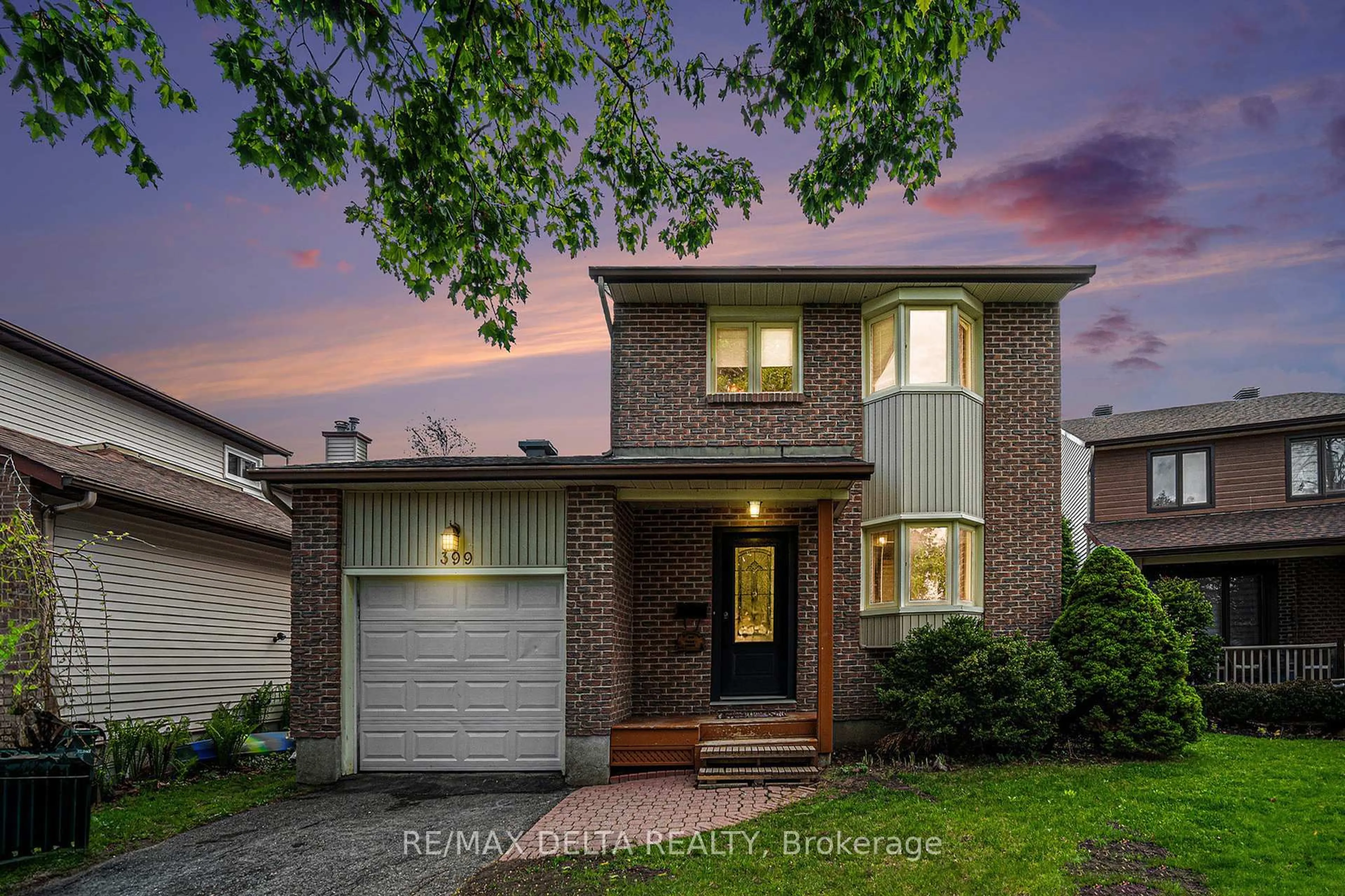 Home with brick exterior material, street for 399 Duvernay Dr, Ottawa Ontario K1E 2N7