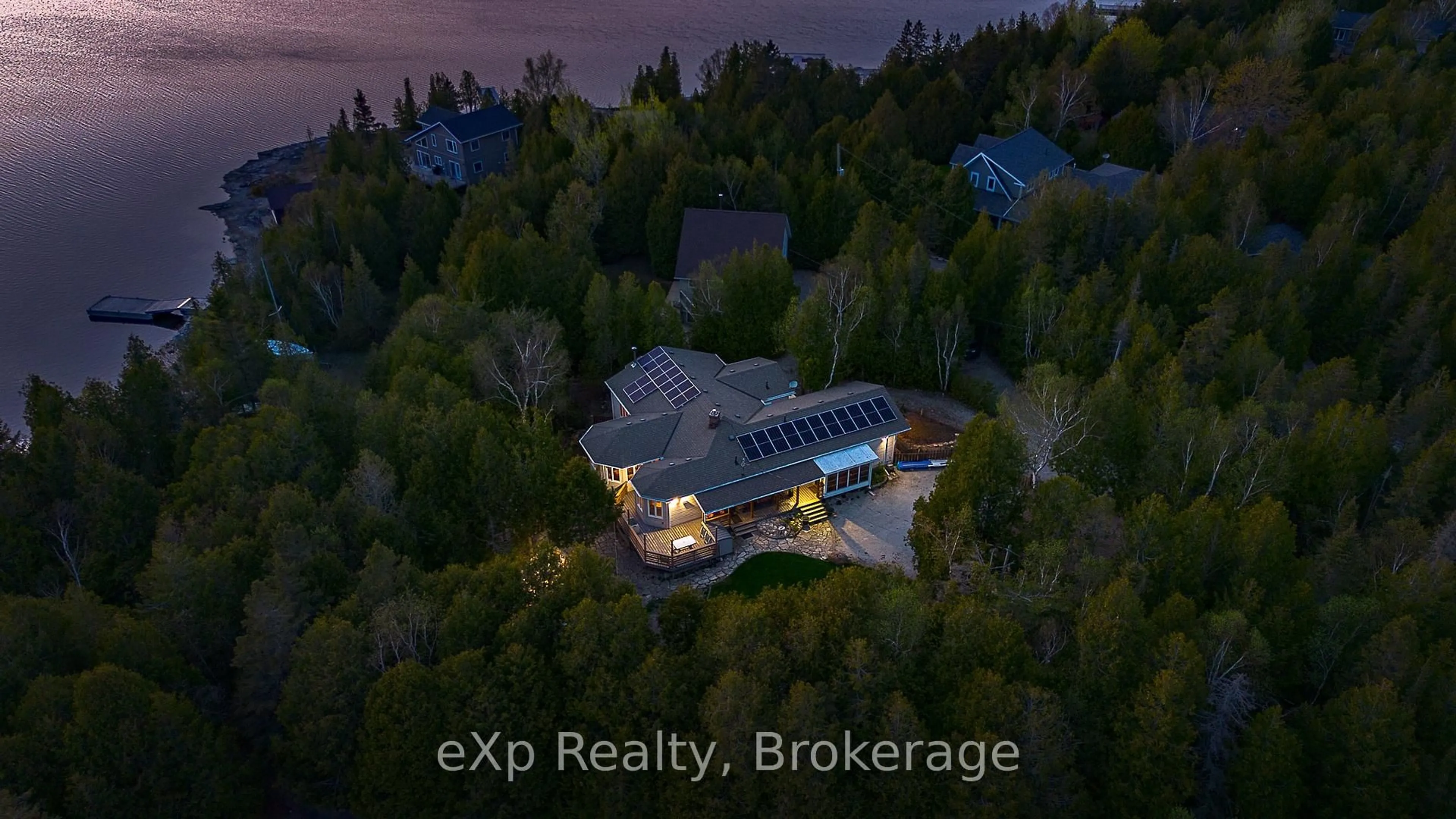 A pic from outside/outdoor area/front of a property/back of a property/a pic from drone, building for 53 Little Pine Dr, Northern Bruce Peninsula Ontario N0H 1Z0