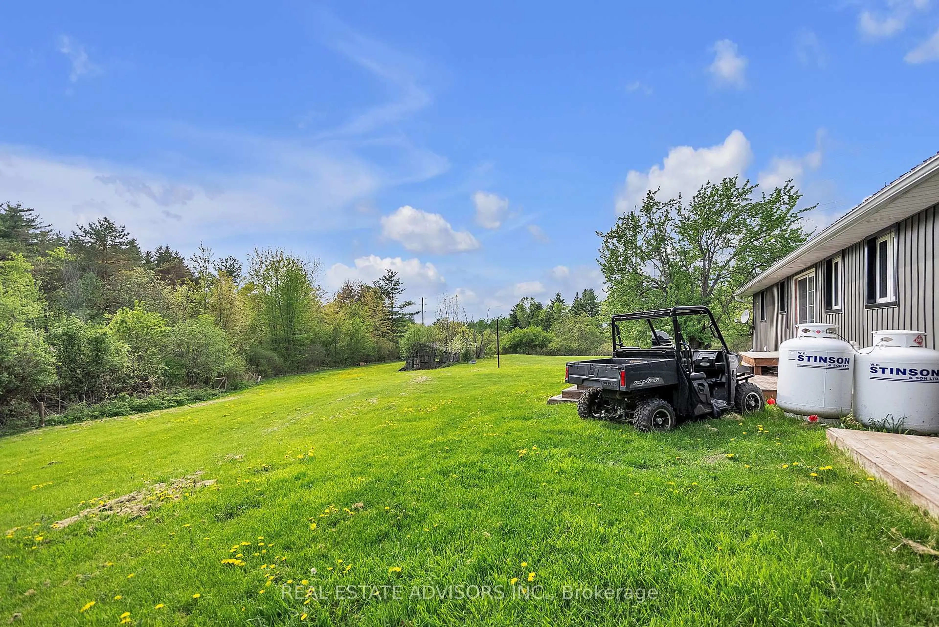 A pic from outside/outdoor area/front of a property/back of a property/a pic from drone, forest/trees view for 1633 Station Rd, Kingston Ontario K7L 5H6