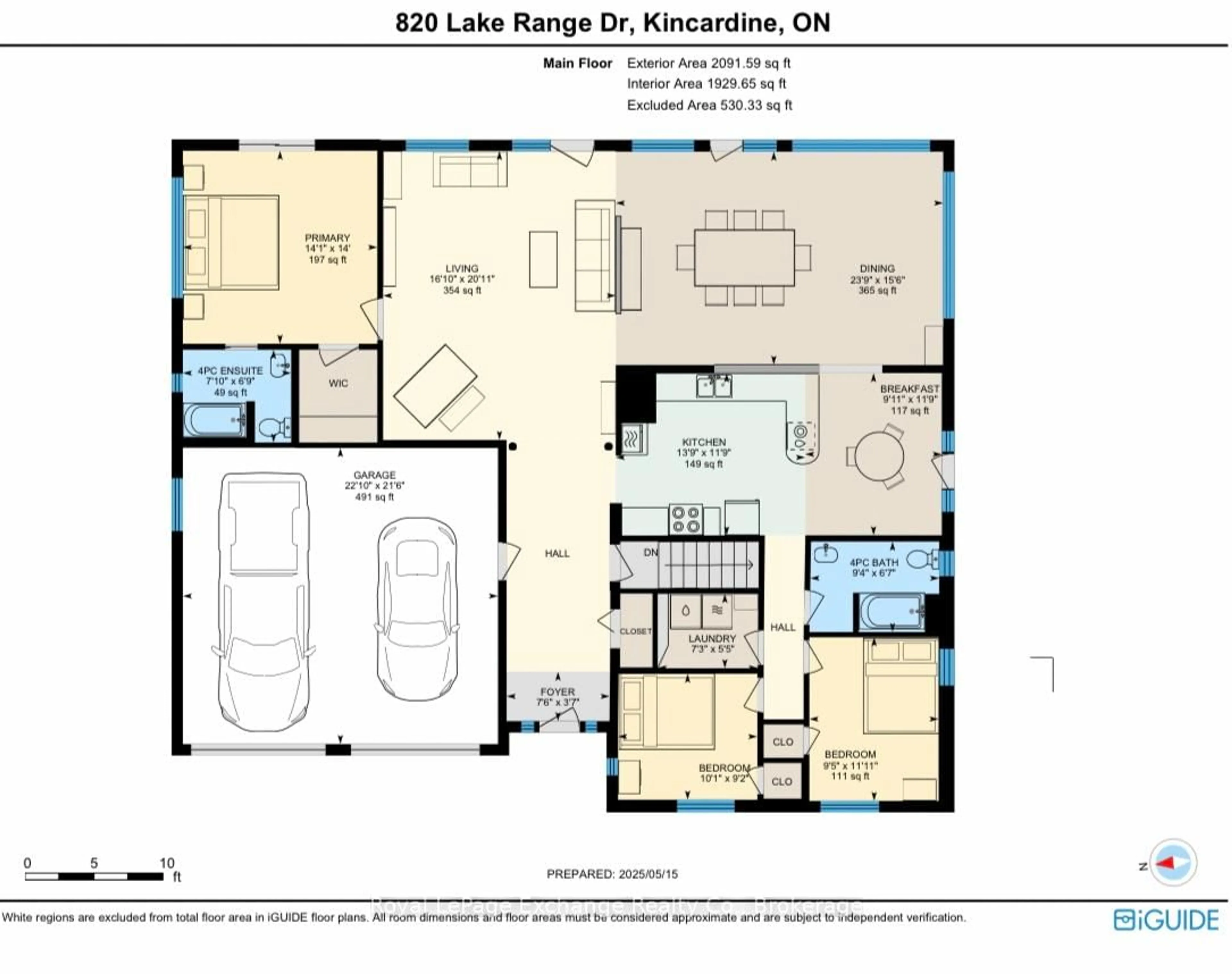Floor plan for 820 Lake Range Dr, Huron-Kinloss Ontario N2Z 0B3