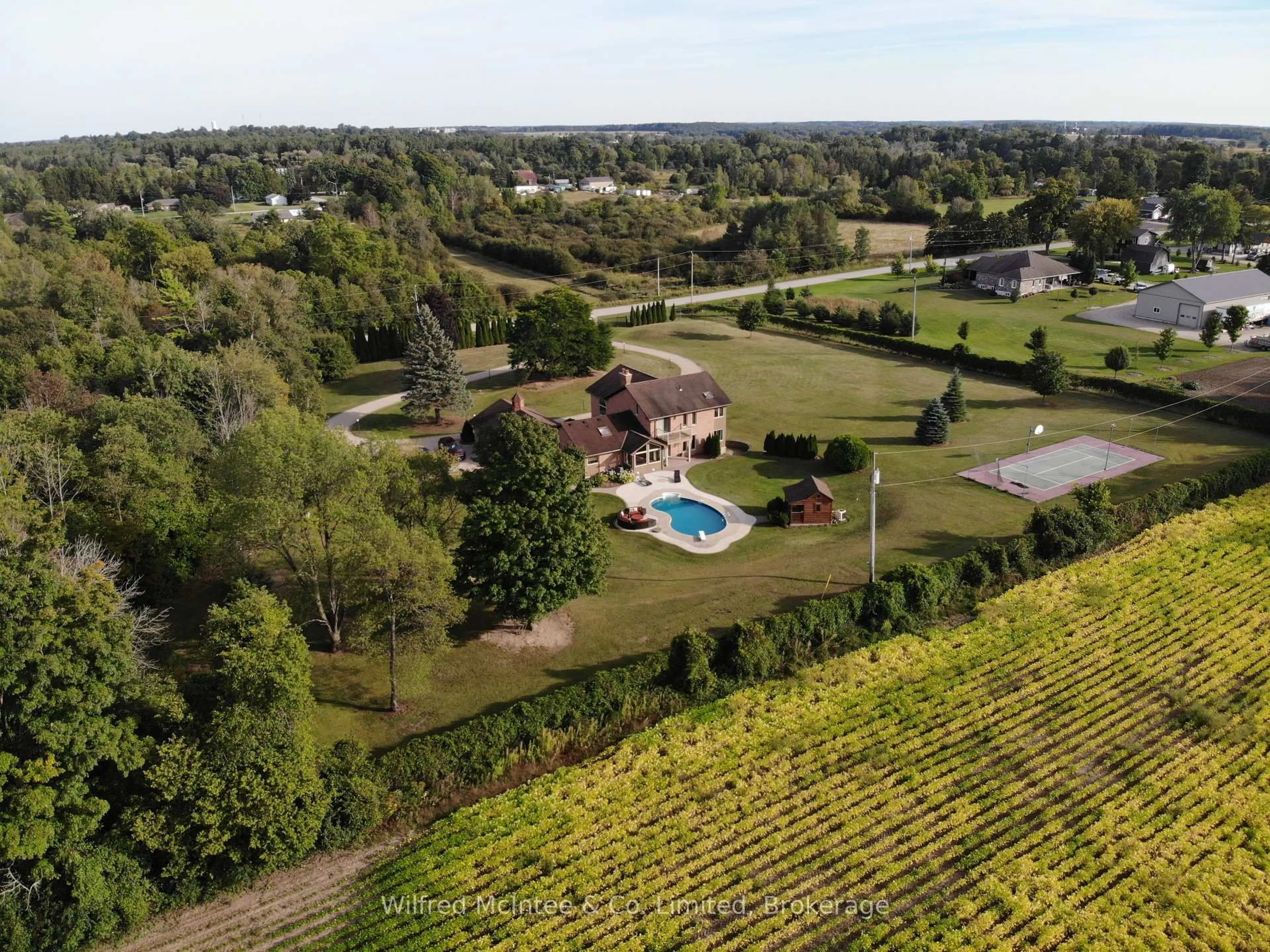 A pic from outside/outdoor area/front of a property/back of a property/a pic from drone, water/lake/river/ocean view for 75 MARY St, North Huron Ontario N0G 2W0