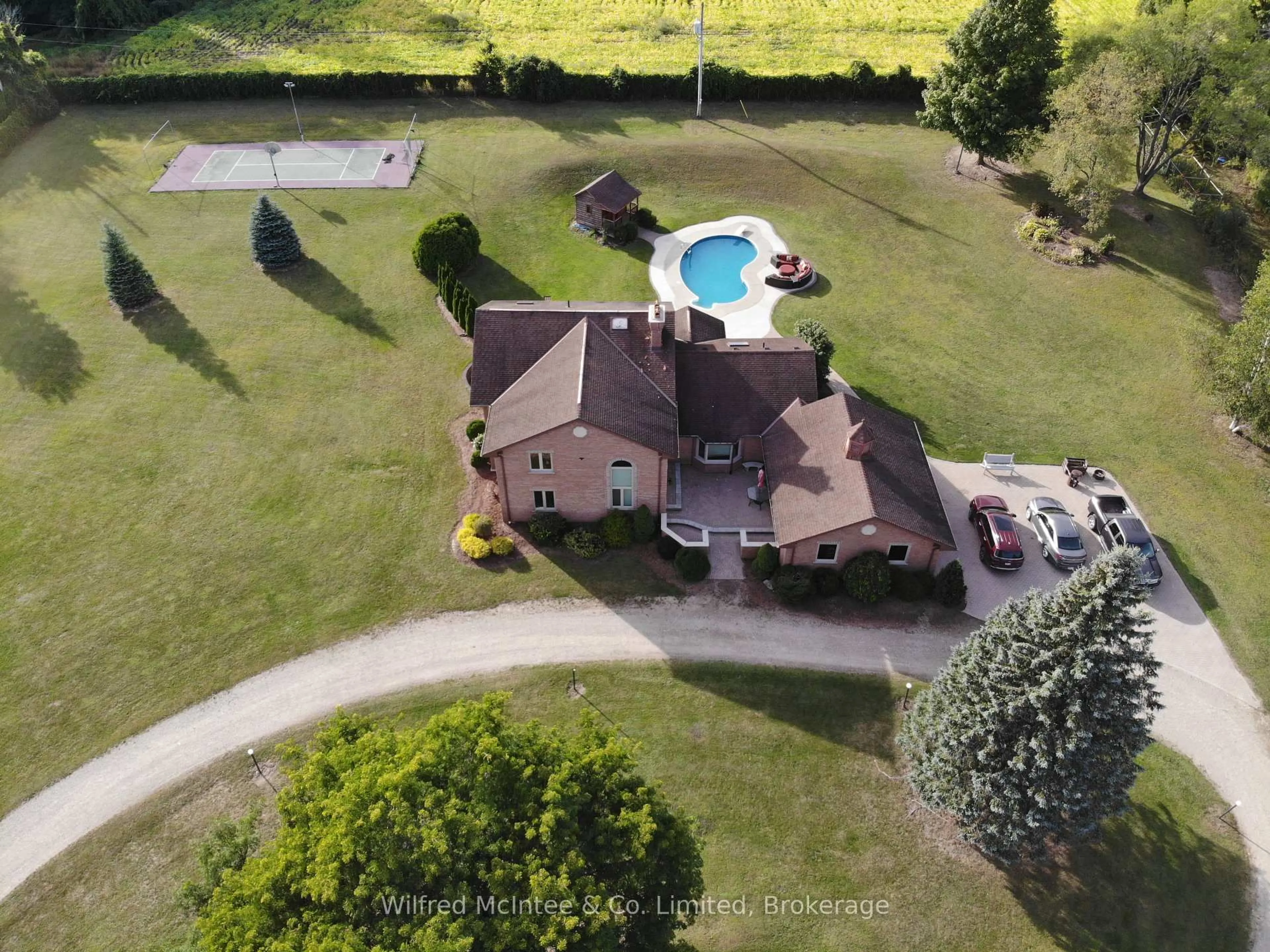 A pic from outside/outdoor area/front of a property/back of a property/a pic from drone, water/lake/river/ocean view for 75 MARY St, North Huron Ontario N0G 2W0